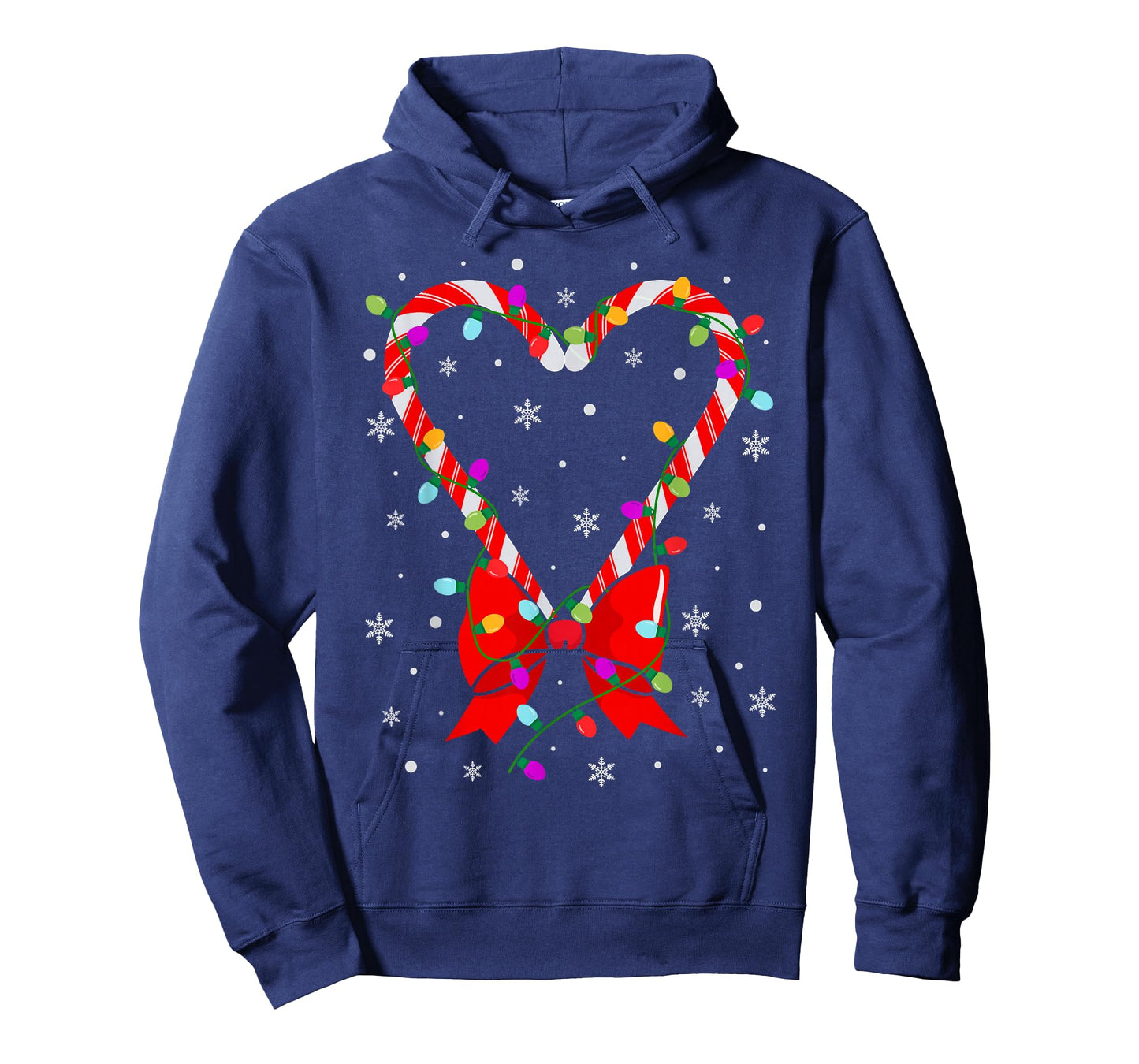 Candy Cane Heart Christmas Love Candy Xmas Men Women Kids T-Shirt