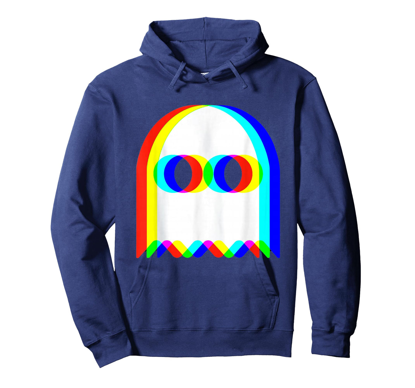 Funny Trippy Ghost Vaporwave Halloween Rave Party Funny T-Shirt