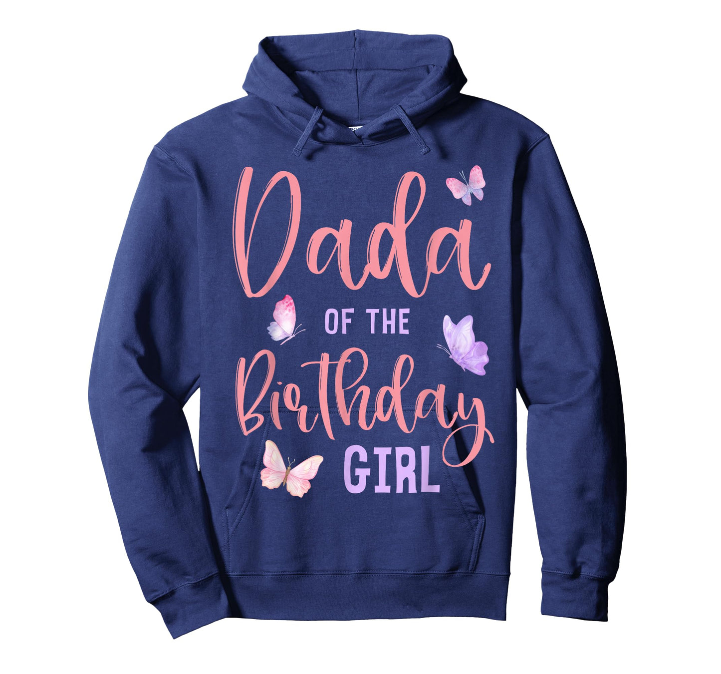 Dada of The Birthday Girl Butterfly Party Matching Family T-Shirt