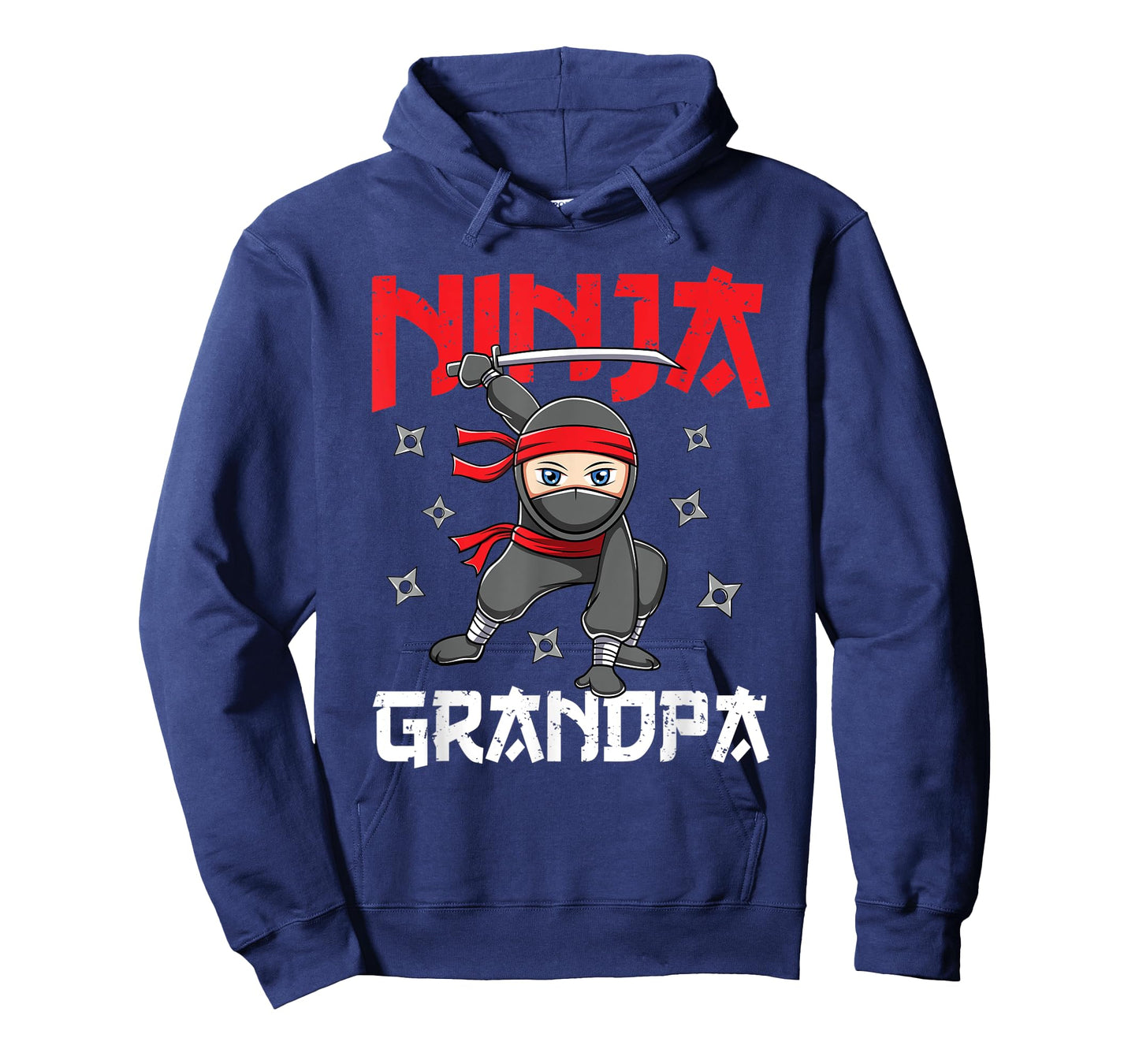 Mens Ninja Grandpa Family Matching Ninja Birthday Themed Party T-Shirt
