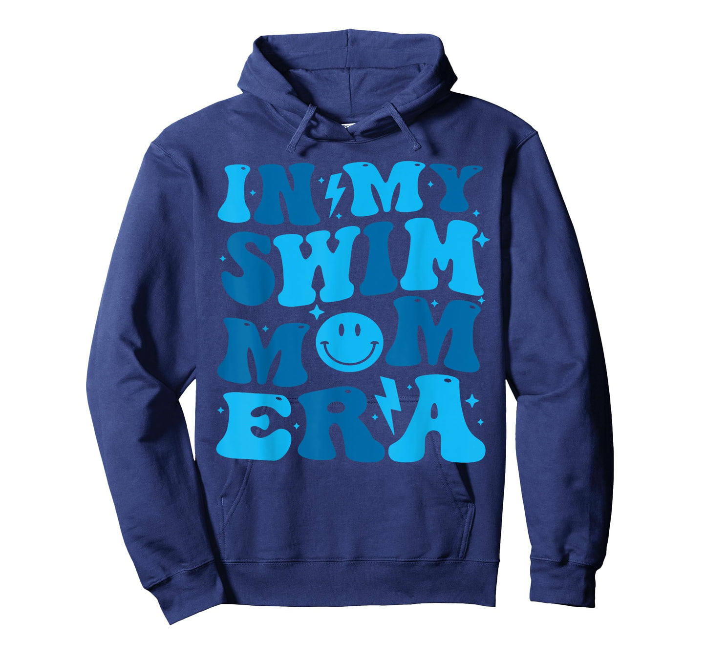 In My Swim Mom Era Groovy Floral Swimming Mom Swimmer Womens T-Shirt