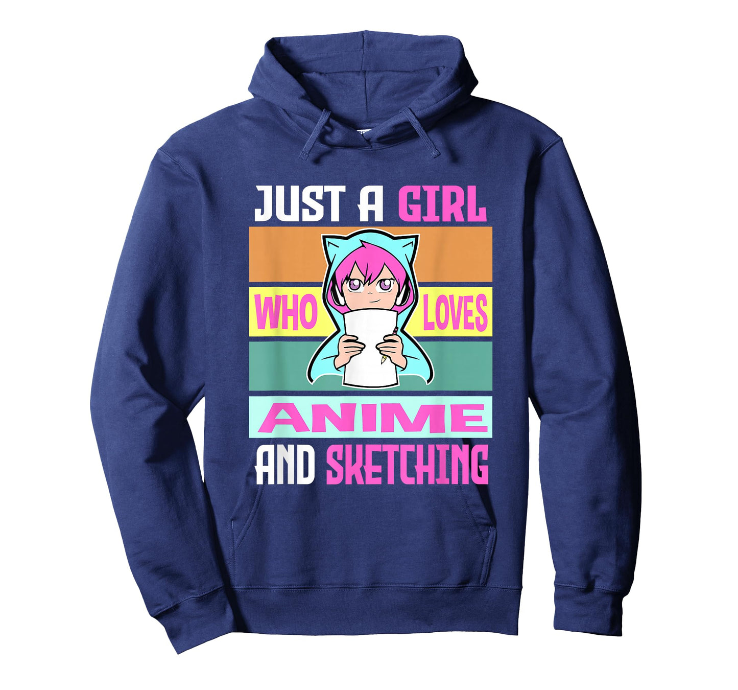 Girl Loves Anime and Sketching Anime Merch Anime Lover Gifts T-Shirt