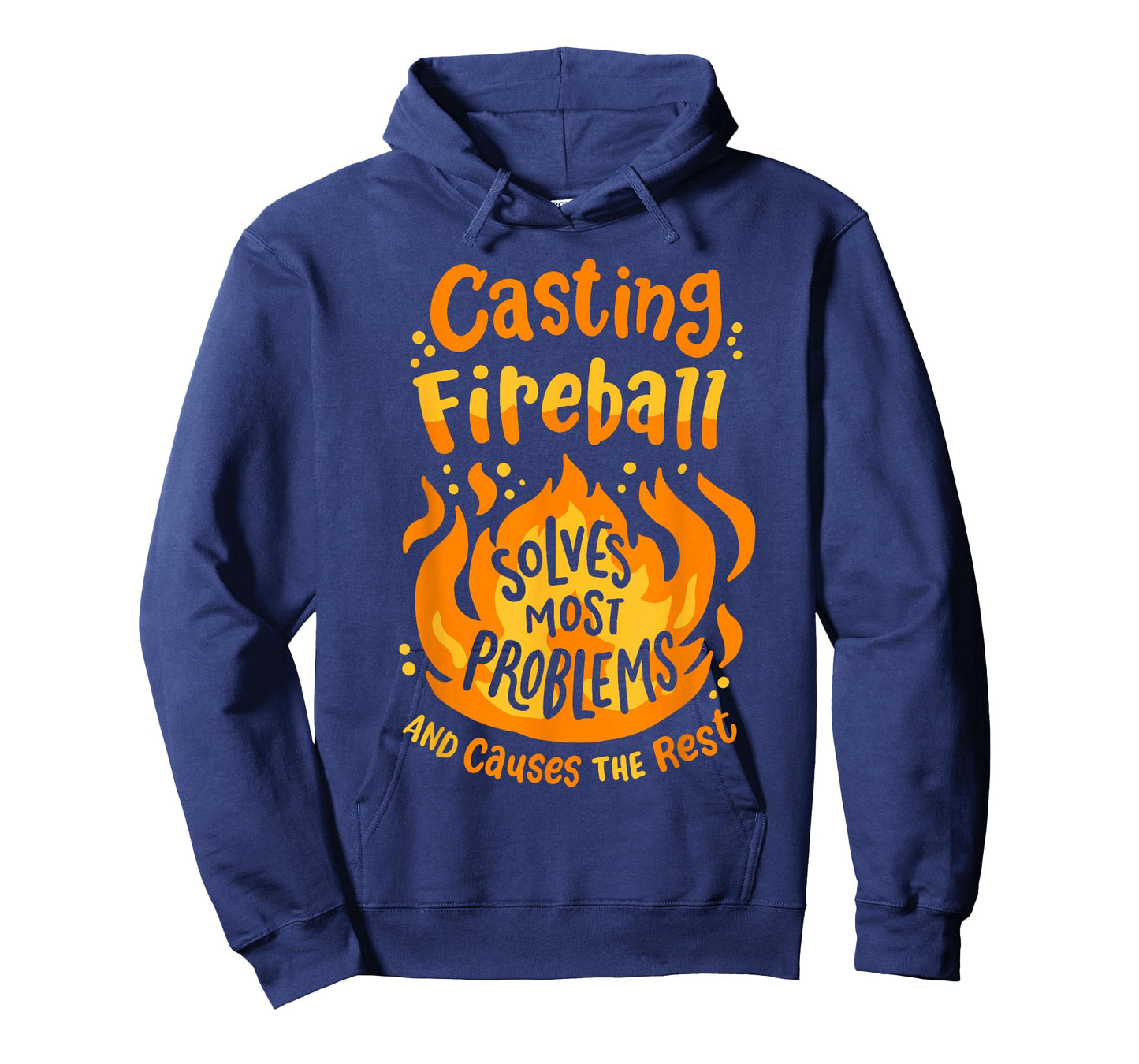 Funny RPG Gamer Nerdy Casting Fireball Solves Most Problems T-Shirt