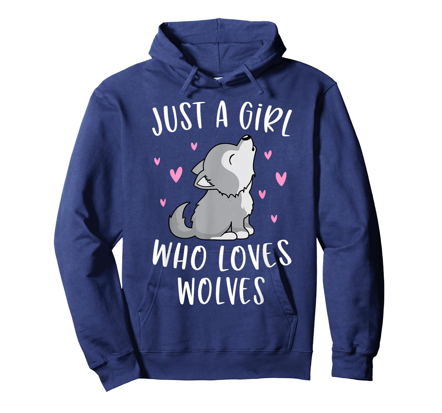 Cute Wolf Shirt For Girls Just A Girl Who Loves Wolves T-Shirt