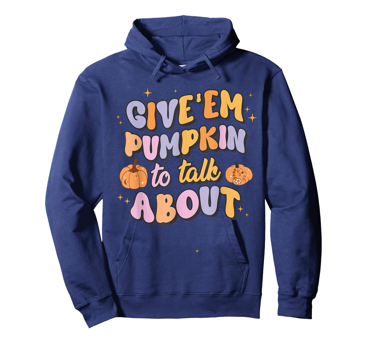 Give 'Em Pumpkin To Talk About Funny Pun Halloween Group T-Shirt