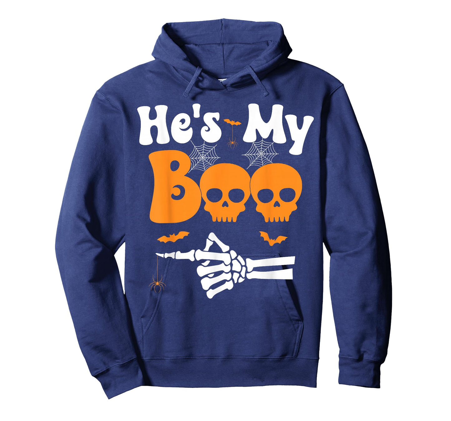 He's My Boo Skeleton Funny Couples Matching Halloween Couple T-Shirt