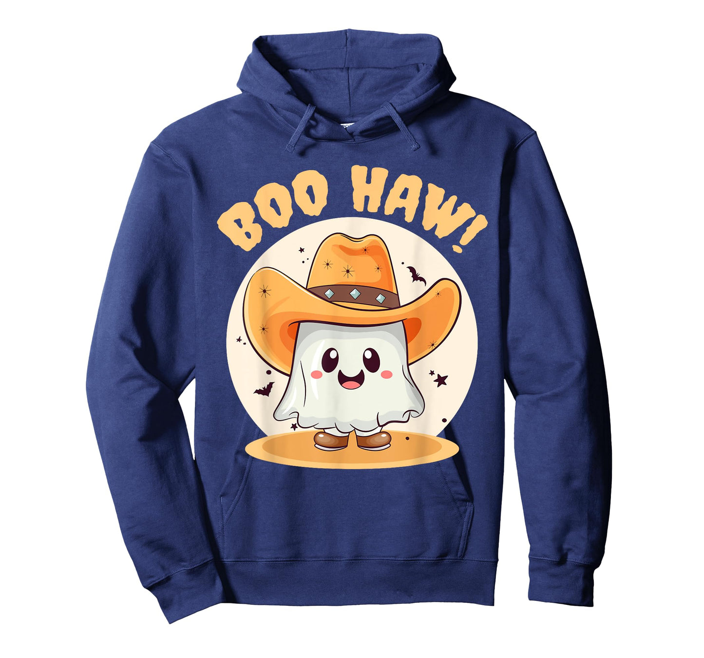 Boo Haw Funny Halloween Western Cowboy Ghost Men Women Kids T-Shirt