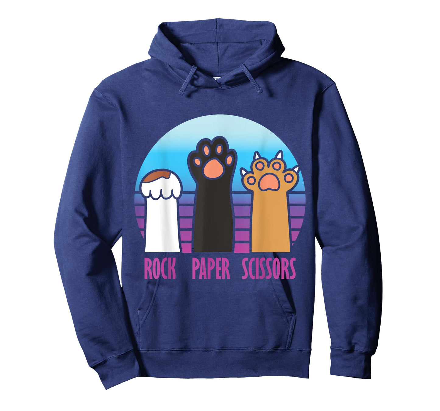 Rock Paper Scissors Hand Game Meme Animal Paw Cat T-Shirt