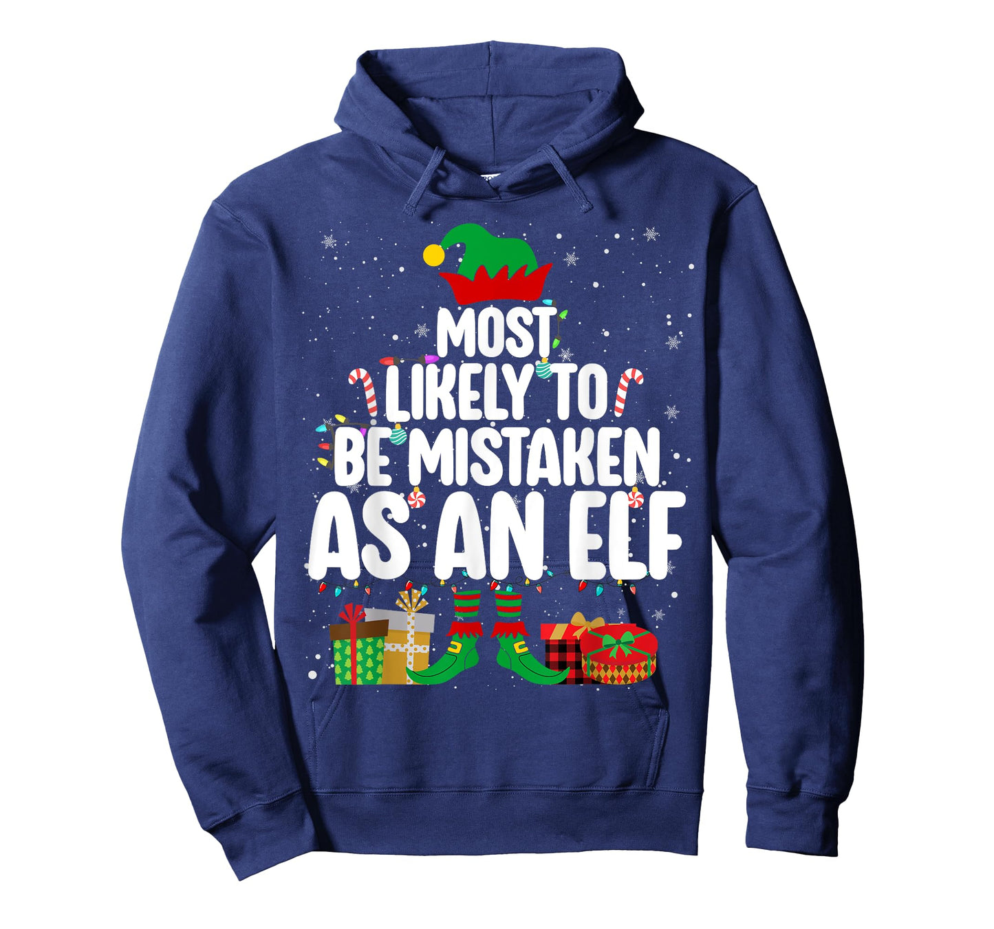 Most Likely To Be Mistaken As An Elf Family Christmas Xmas T-Shirt