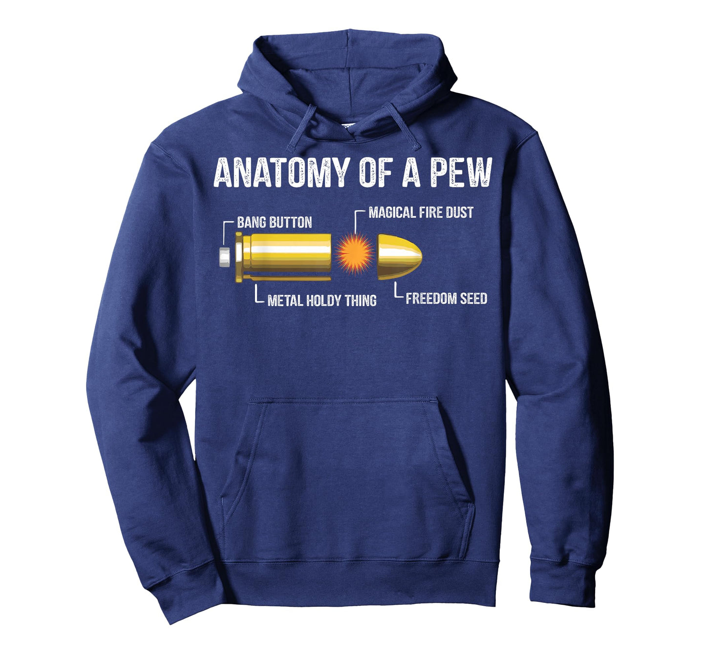 Funny Gun Ammo Bullet Gift - Anatomy Of A Pew T-Shirt