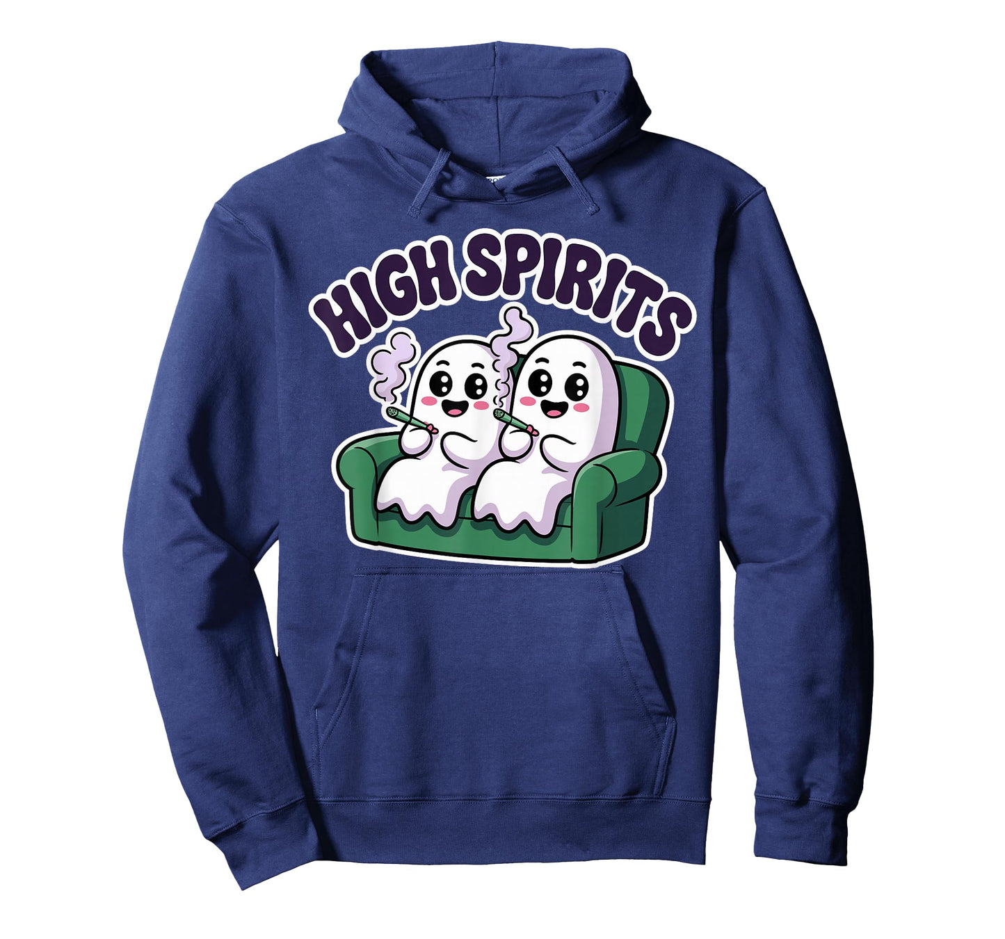 High Spirits Funny Ghost Weed Halloween Humor T-Shirt