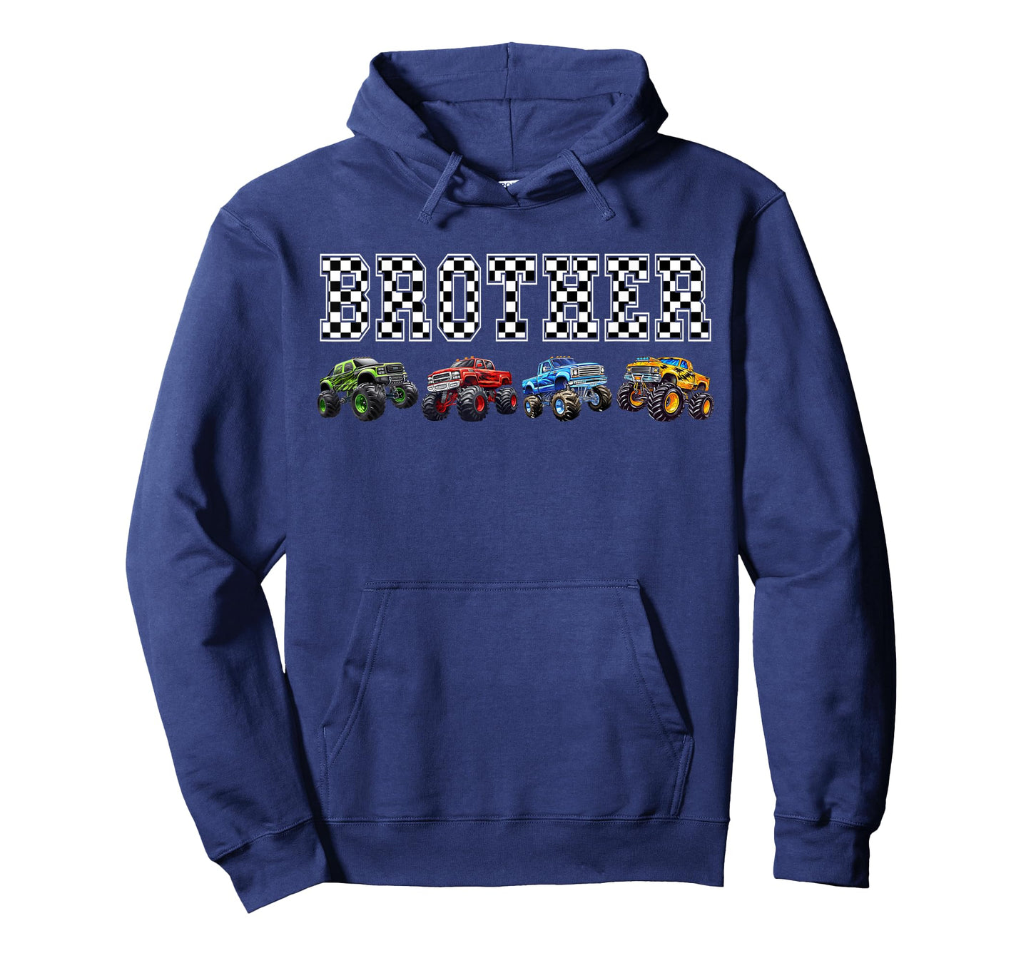 Brother Family Crew Monster Truck Lover Birthday Matching T-Shirt
