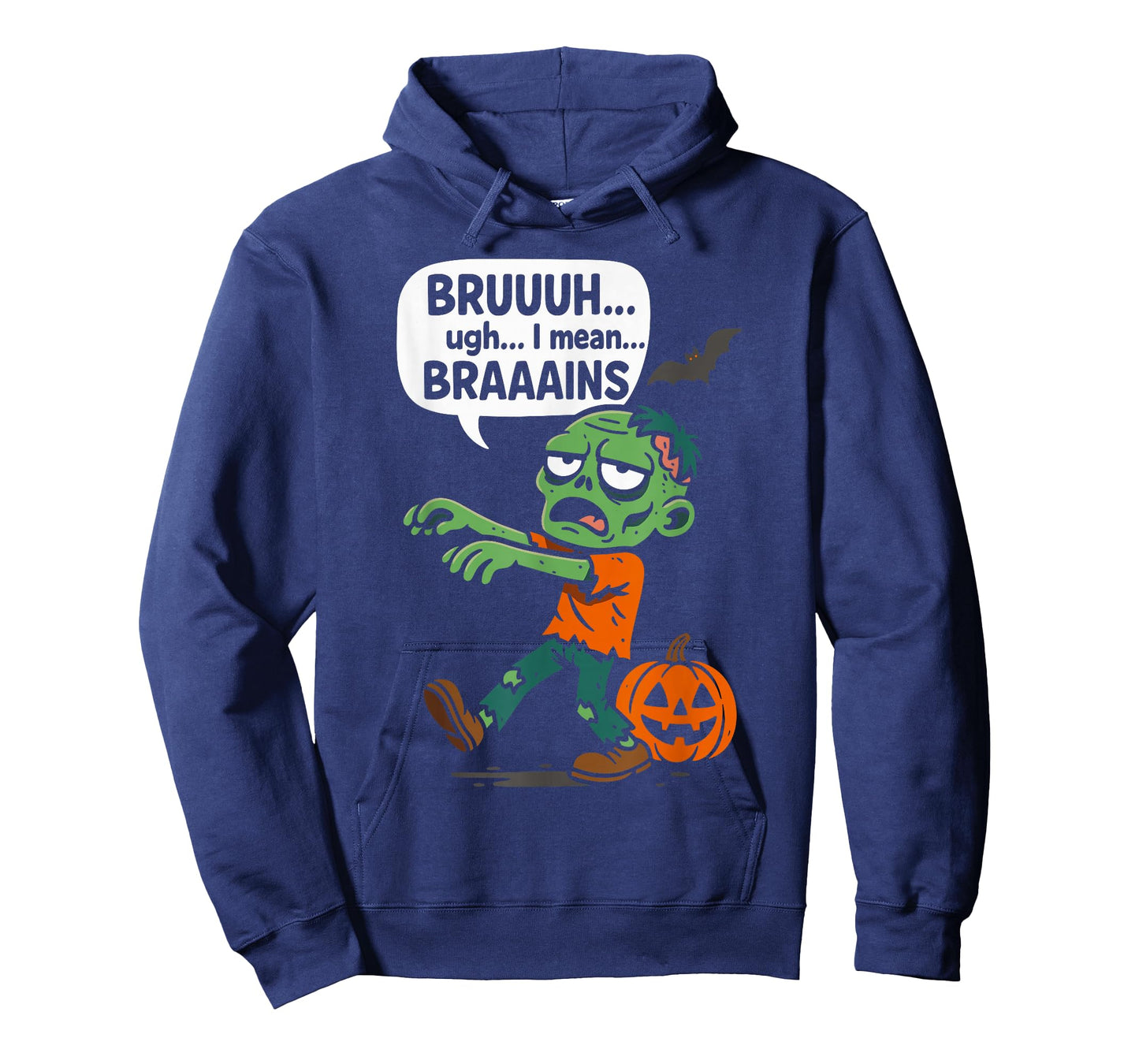 Zombie Bruh Pumpkin Men Women Kids Teens Funny Halloween T-Shirt
