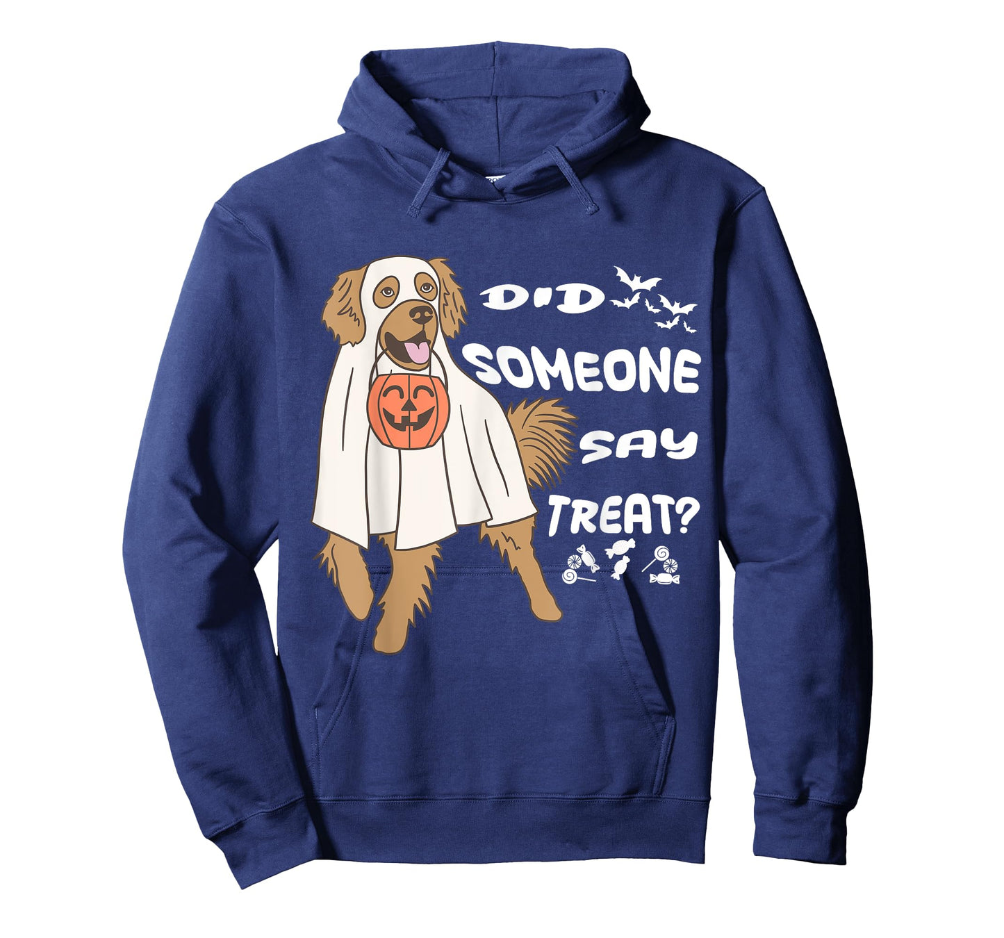Funny Halloween Ghost Golden Retriever Did Someone Say Treat T-Shirt
