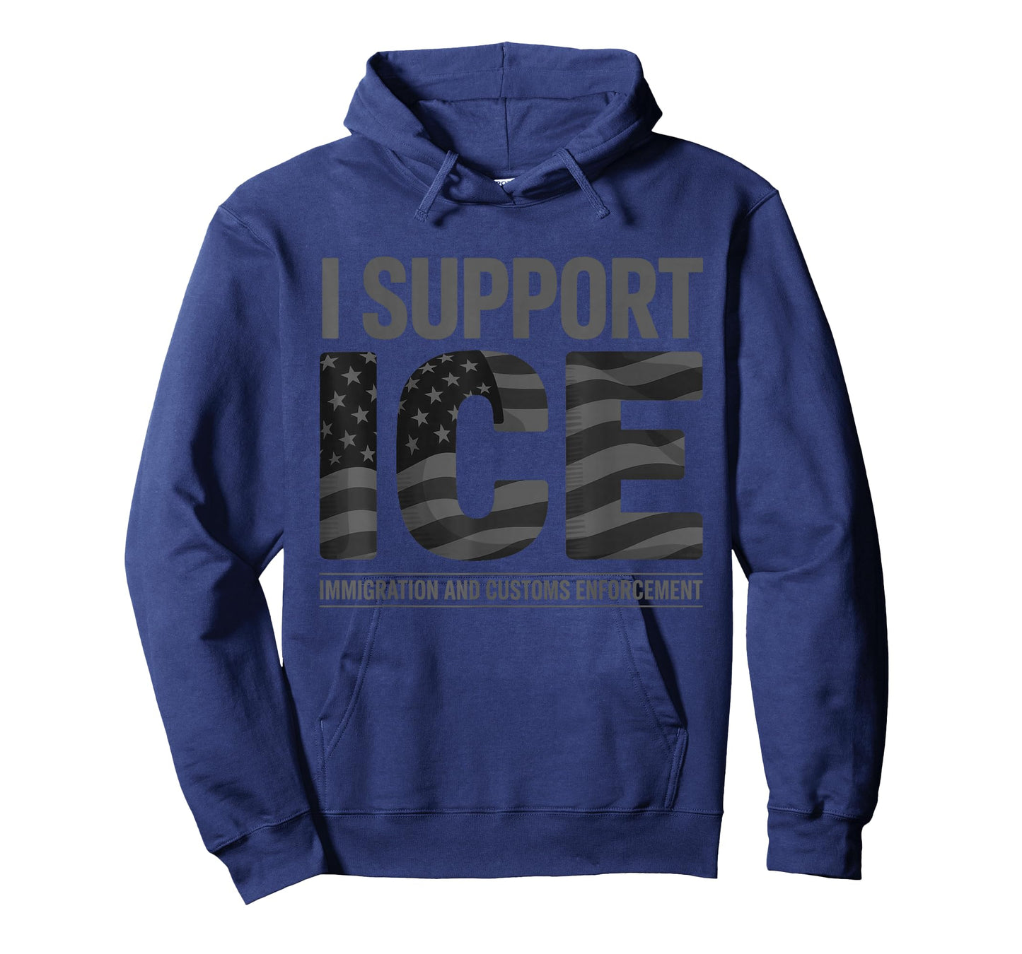 I Support ICE, Immigration Officers American Flag Vintage T-Shirt