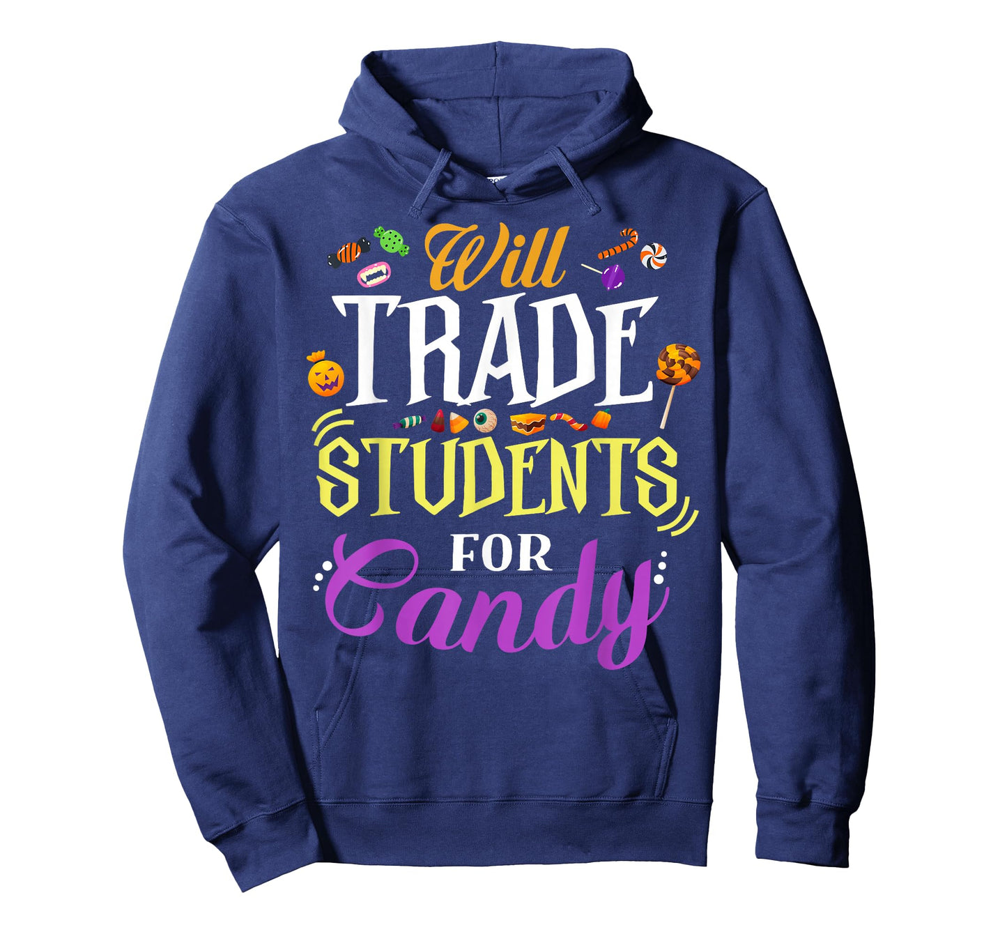 Will Trade Students For Candy Teacher Cute Halloween Costume T-Shirt