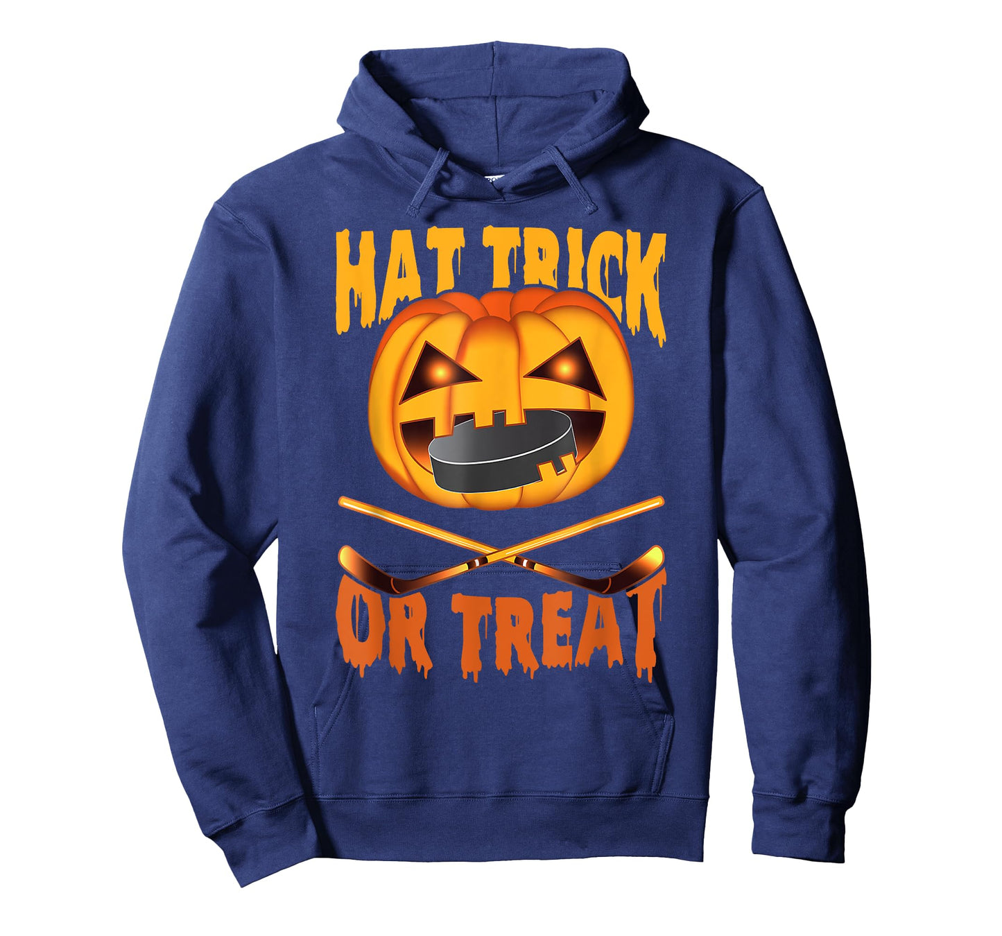 Hat Trick Or Treat Hockey Halloween T-Shirt