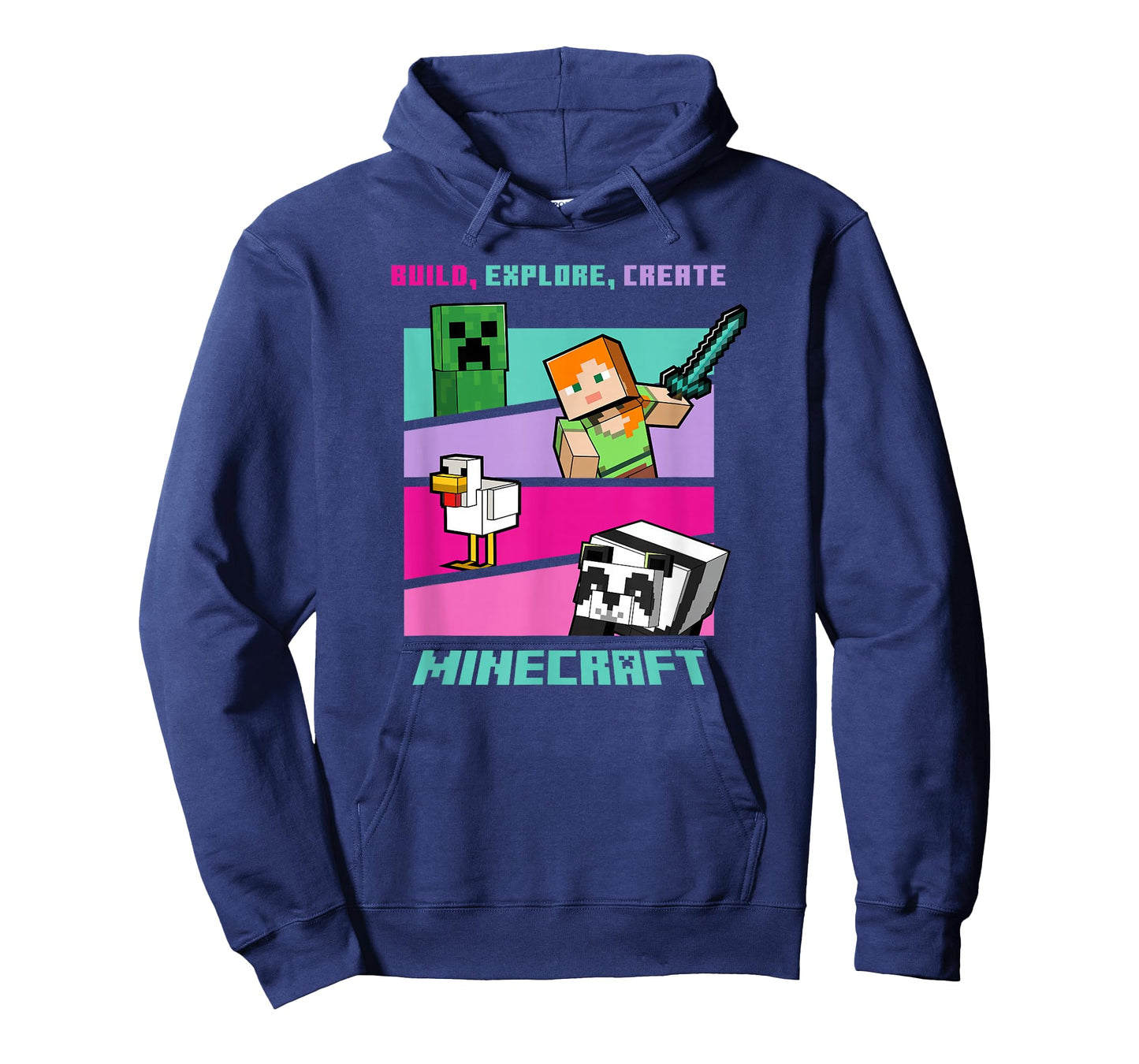 Minecraft Build Explore Create Group Poster T-Shirt