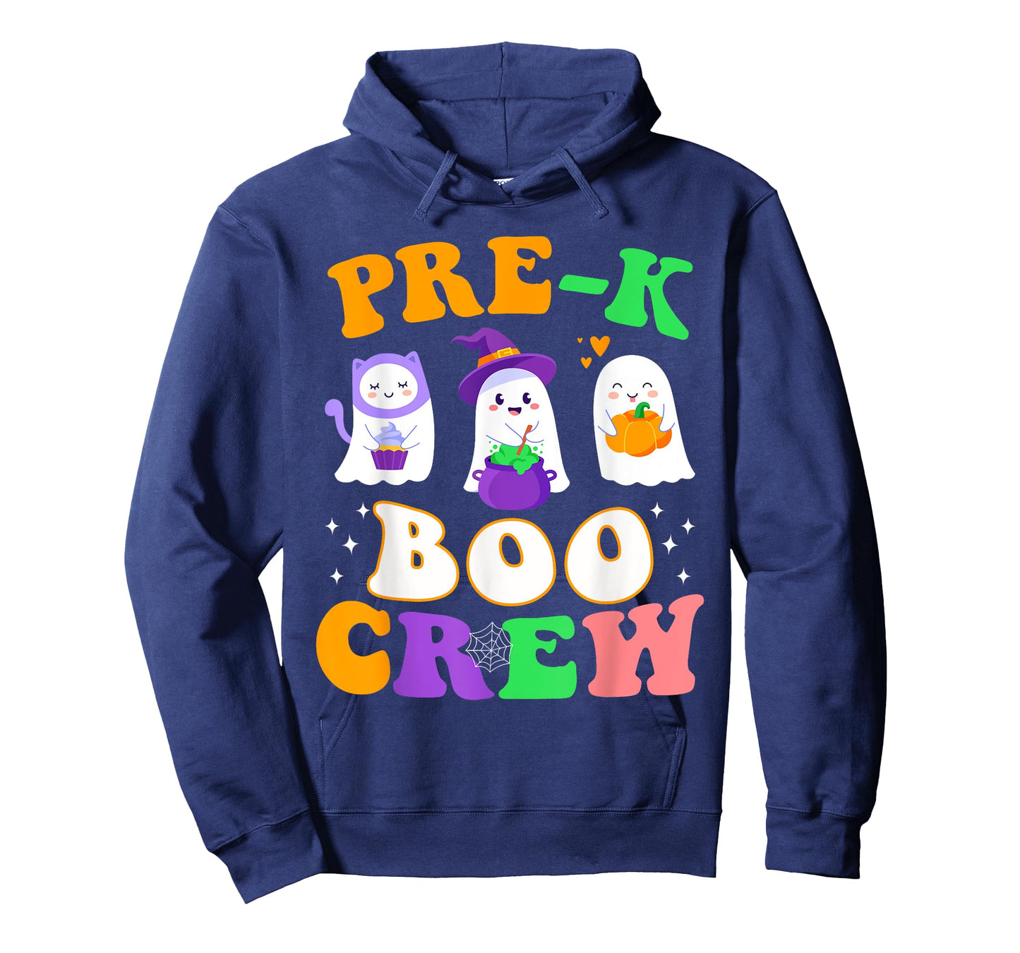 Pre-K Boo Crew Cute Ghost Halloween Costume Teacher Student T-Shirt for Men Women Kids