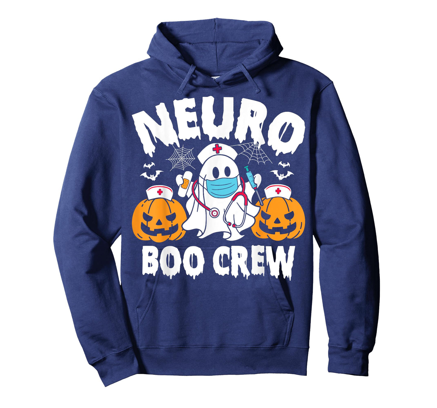 Neuro Nurse Boo Crew Retro Halloween Neurology Nurse T-Shirt