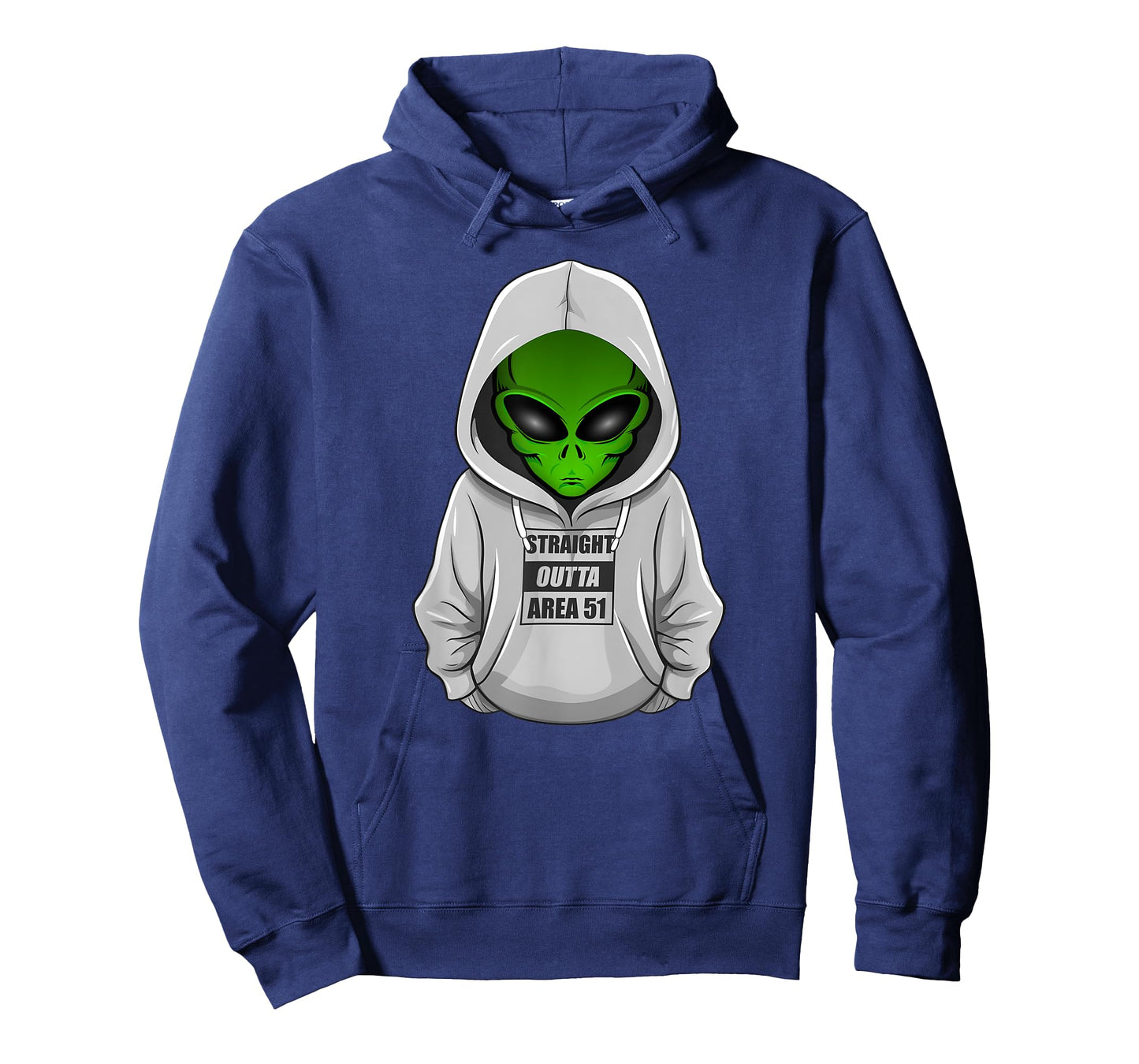 Cool Alien Halloween Costume Hoodie Straight Outta Area 51 T-Shirt