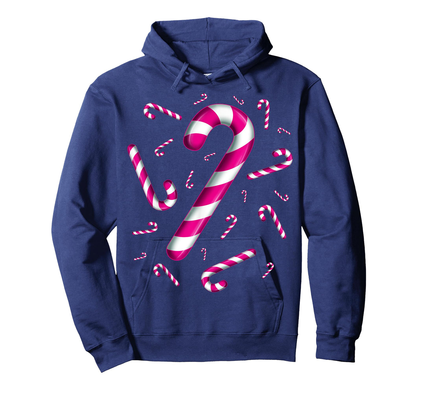 Candy Cane Christmas Crew Santa Pink for Women Kids Girls T-Shirt