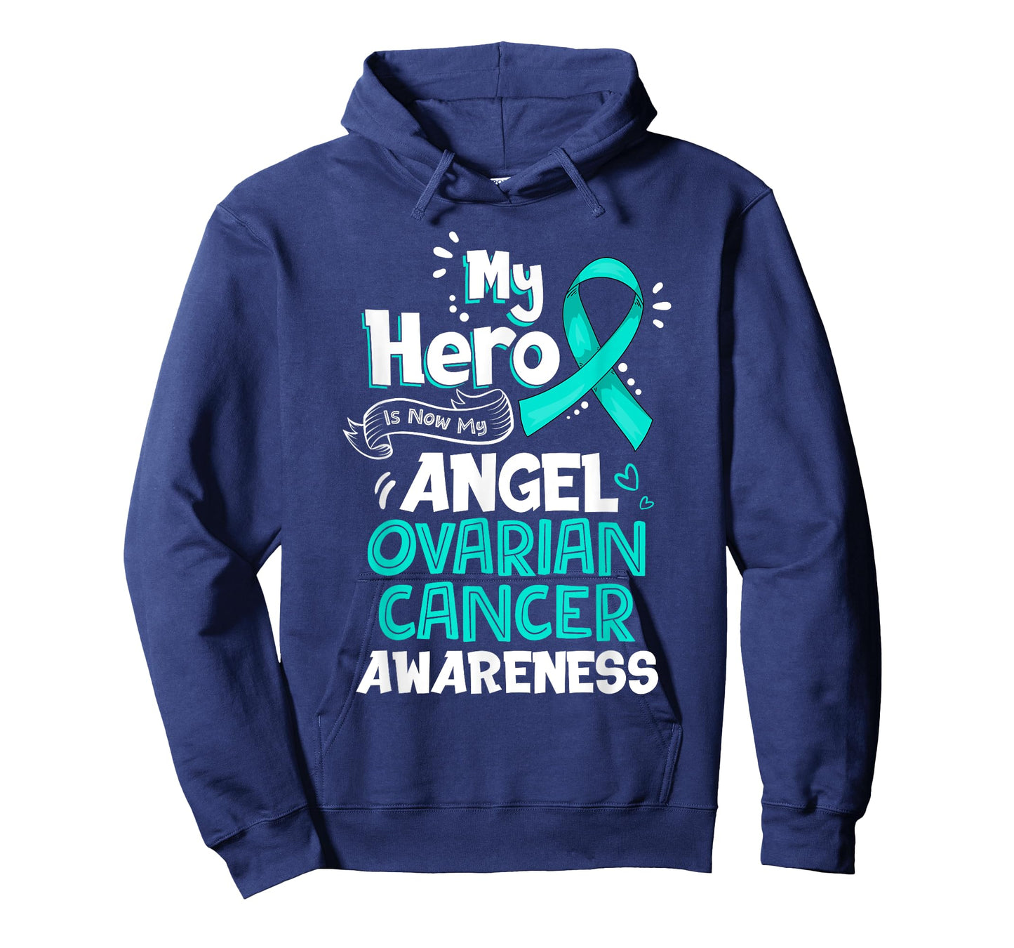 My Hero Is Now My Angel Ovarian Cancer Awareness Tshirt Gift T-Shirt