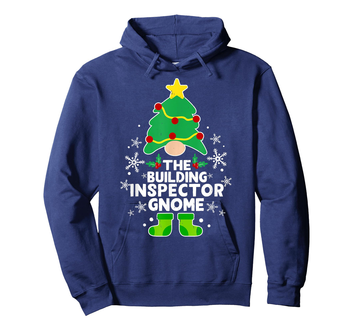 Building Inspector Gnome Xmas Family Holiday Christmas T-Shirt