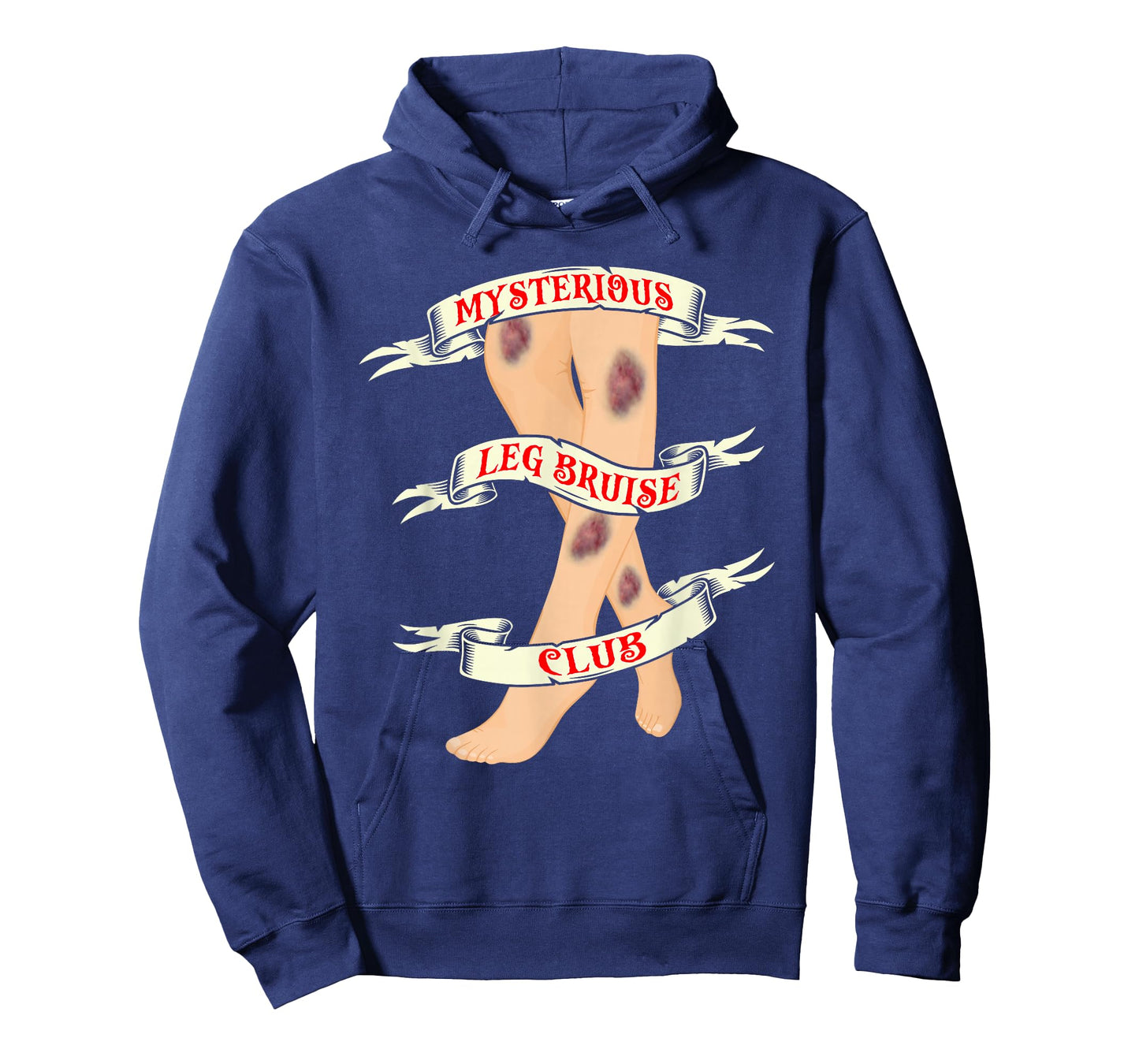 Mysterious Leg Bruise Club - Funny Clumsy Person T-Shirt