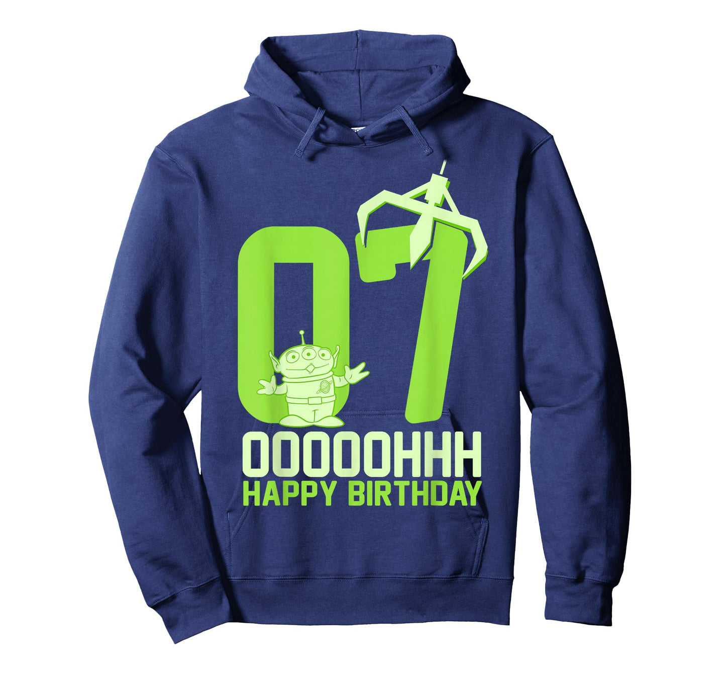 Disney Pixar Toy Story Alien OOOOH Happy 7th Birthday T-Shirt