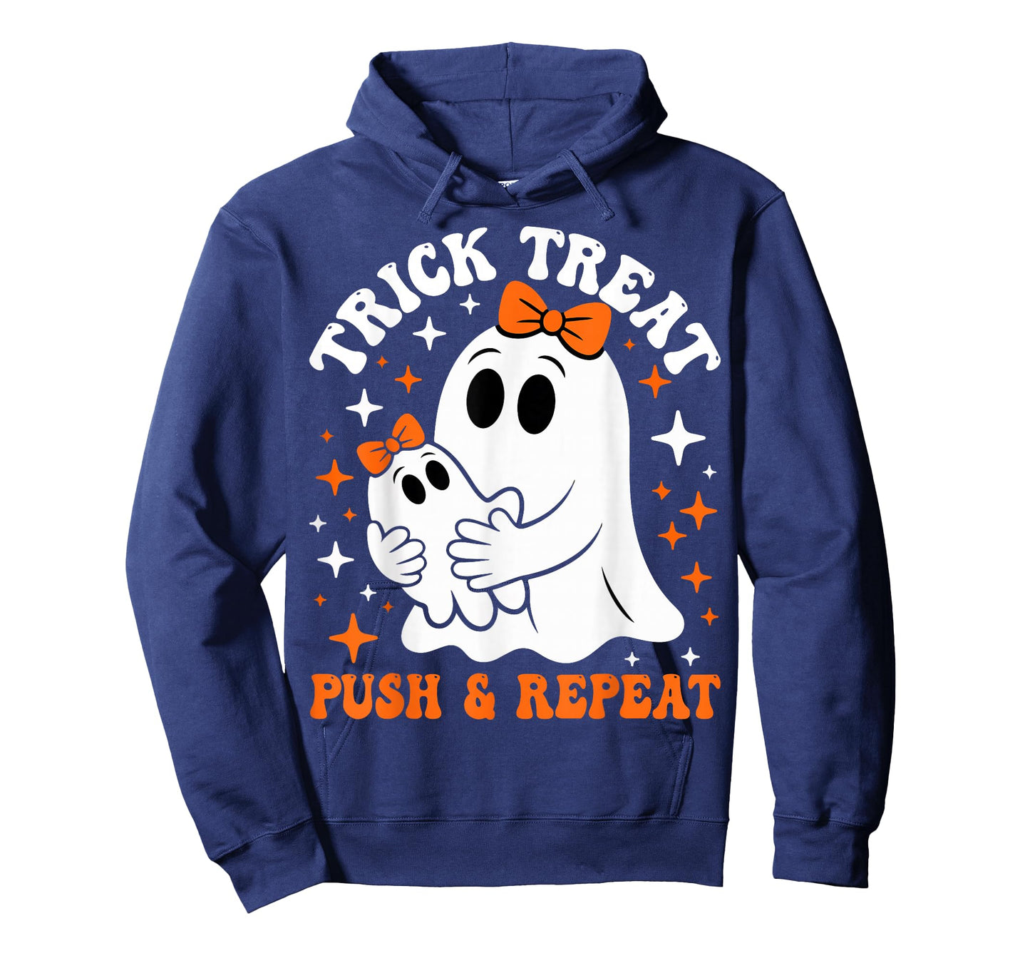 Trick Treat Push Repeat Labor Nurse Spooky Halloween T-Shirt