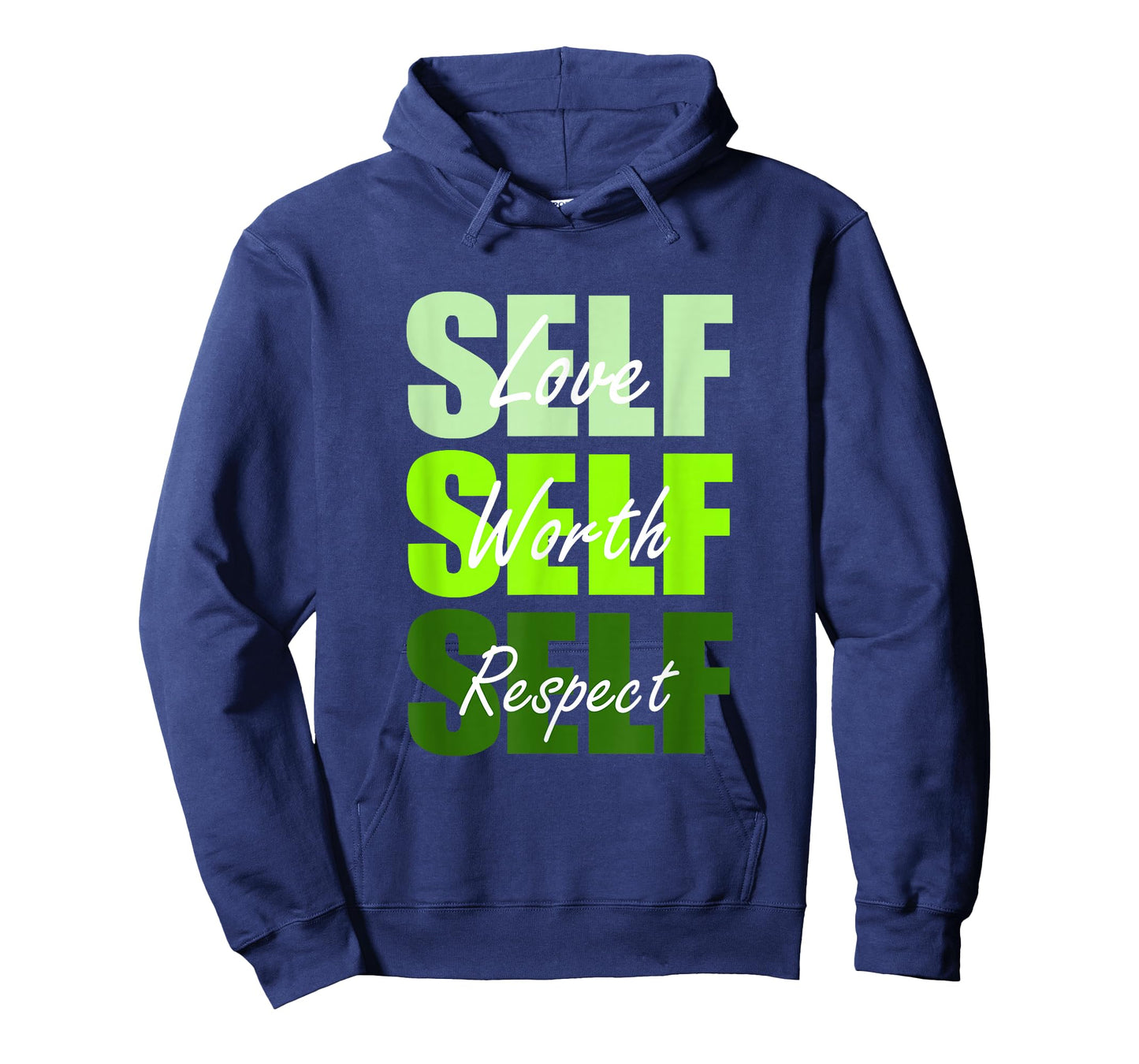 Green Self-ish X 3 Green Color Graphic T-Shirt