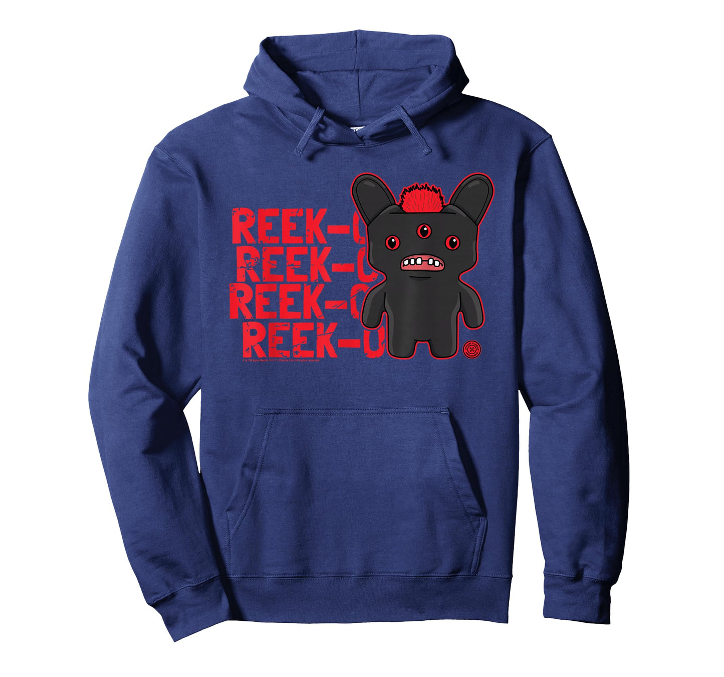 Fuggler Reek-O Black Hairy Fuggs Monster Text T-Shirt