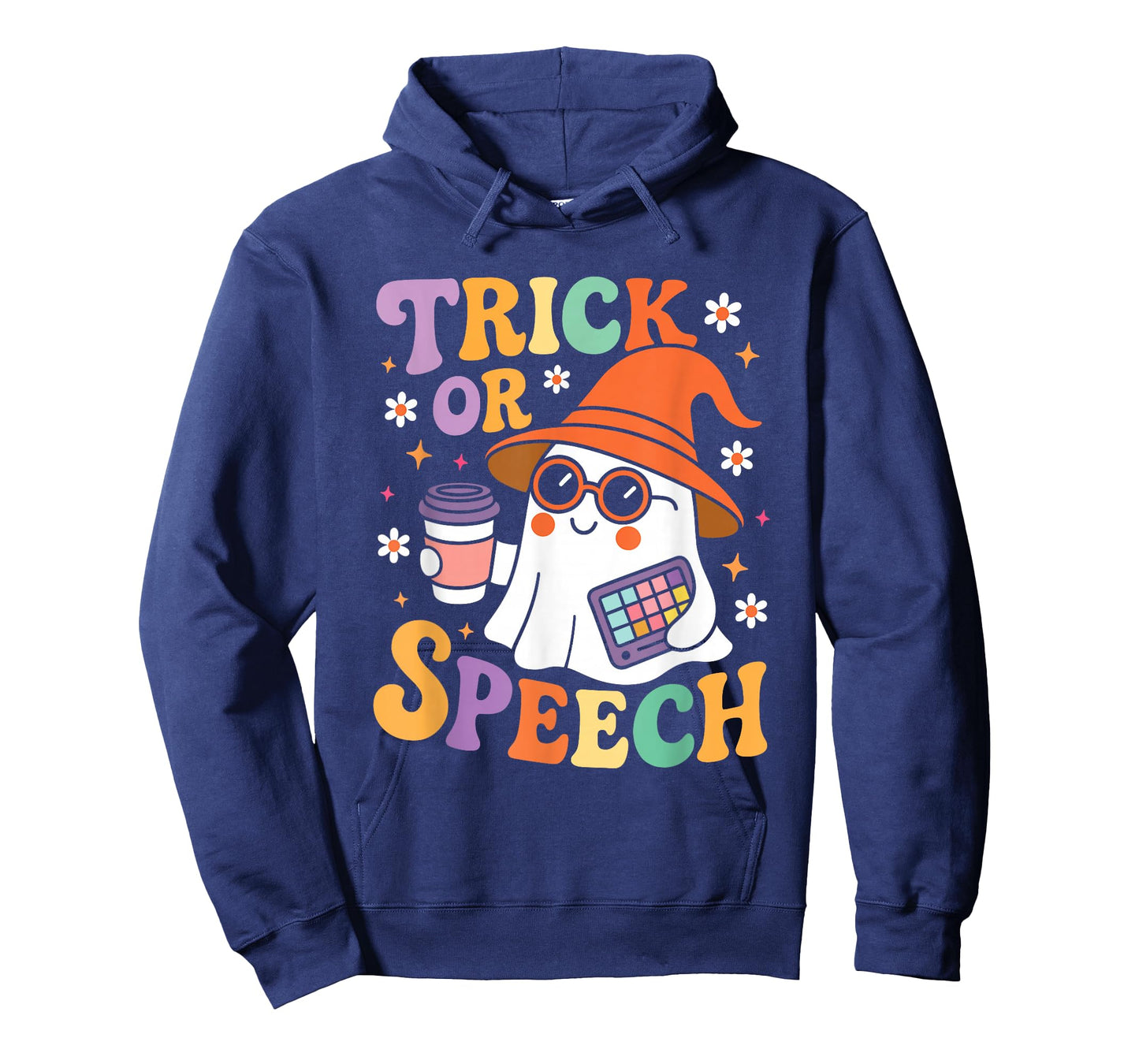 Trick or Speech Halloween SLP Retro Speech Therapy Halloween T-Shirt