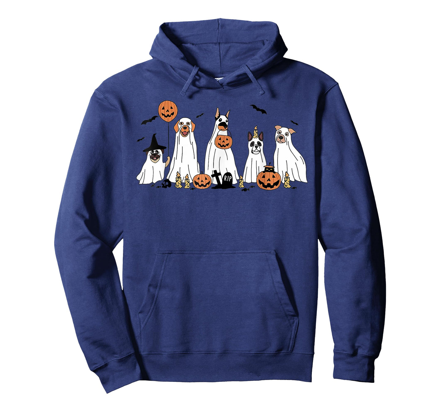Cute Halloween Dogs Dressed As Ghosts Pumpkins for Women T-Shirt