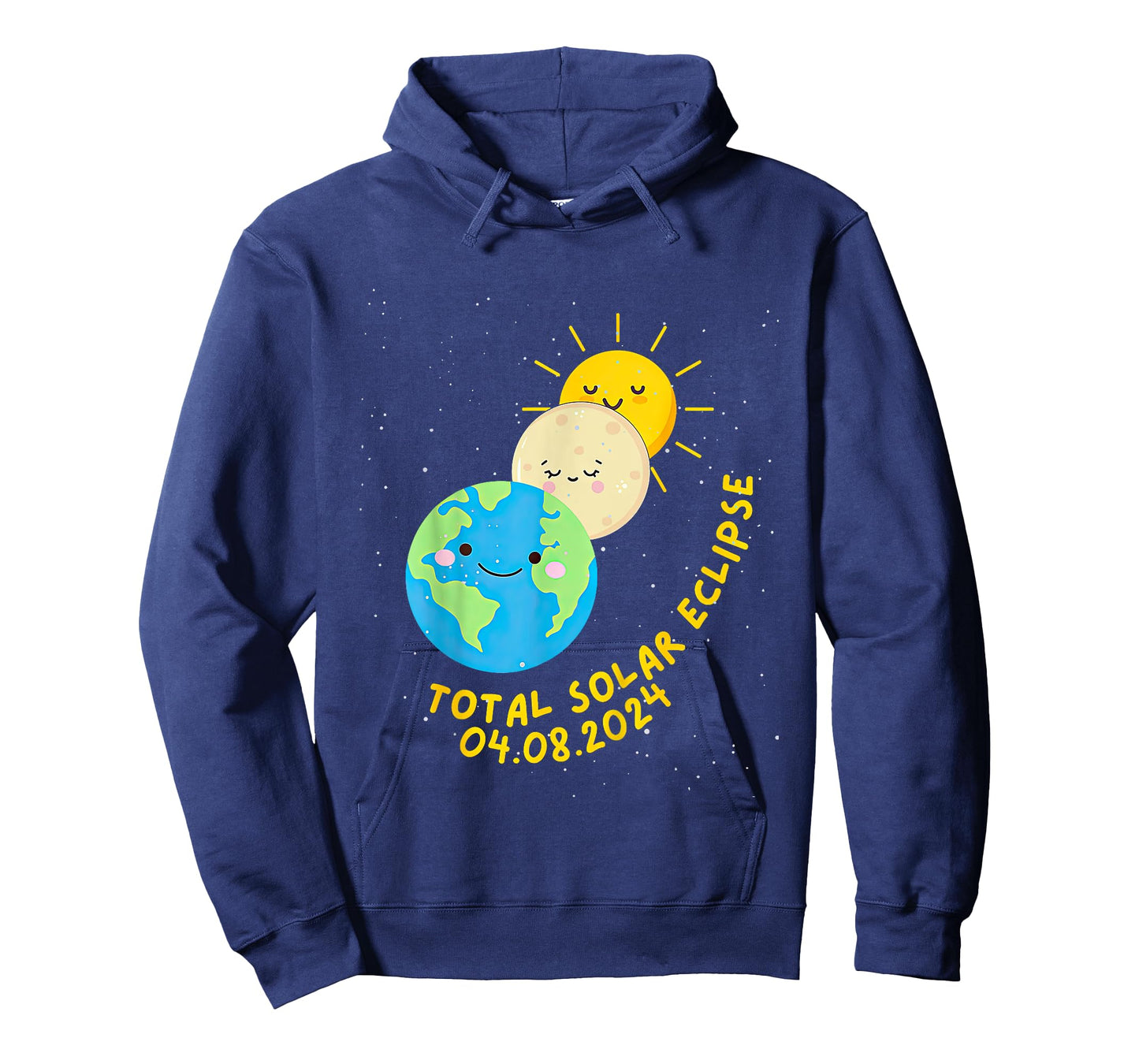 Kids Total Solar Eclipse 2024 Moon Sun Earth Kids Toddler T-Shirt