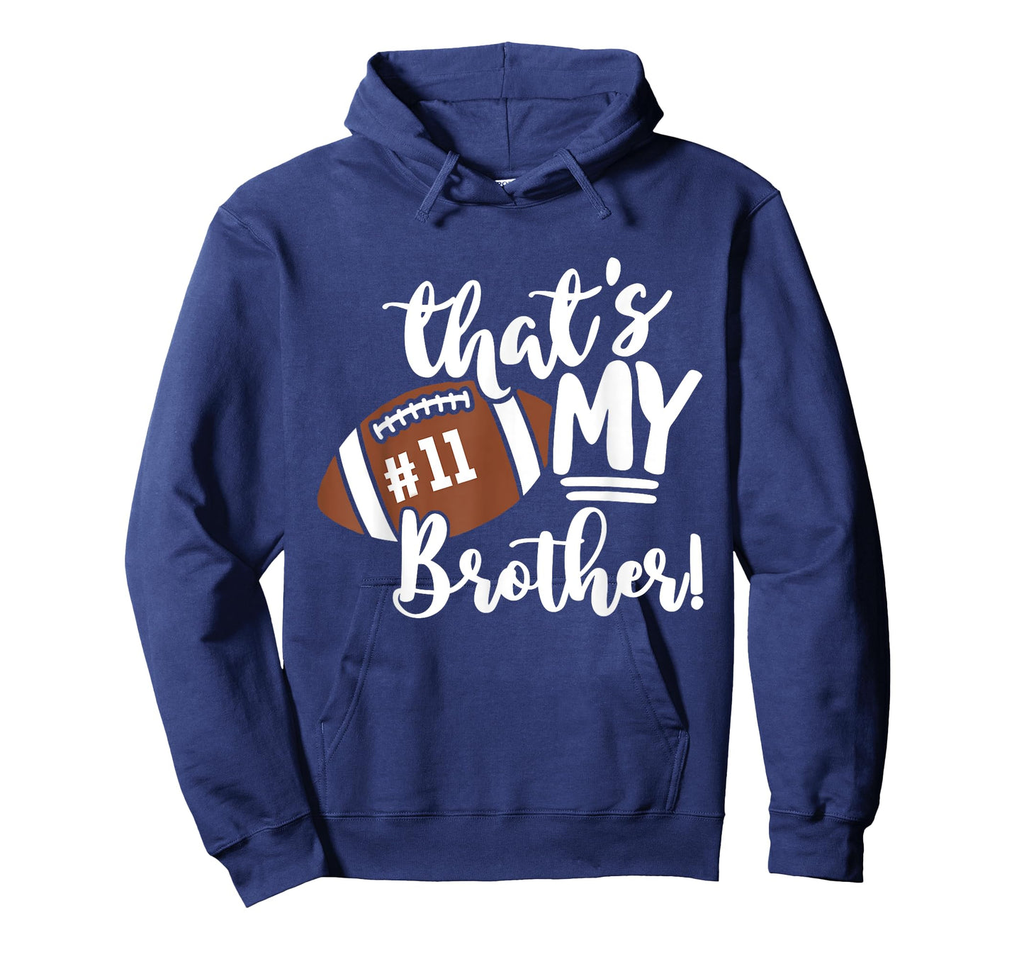 That's My Brother Football 11 Jersey Number Vintage Mom Dad T-Shirt