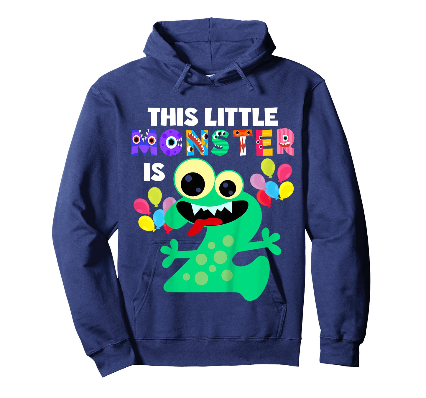 This Little Monster is 2 Two Years 2nd Birthday Party Aliens T-Shirt