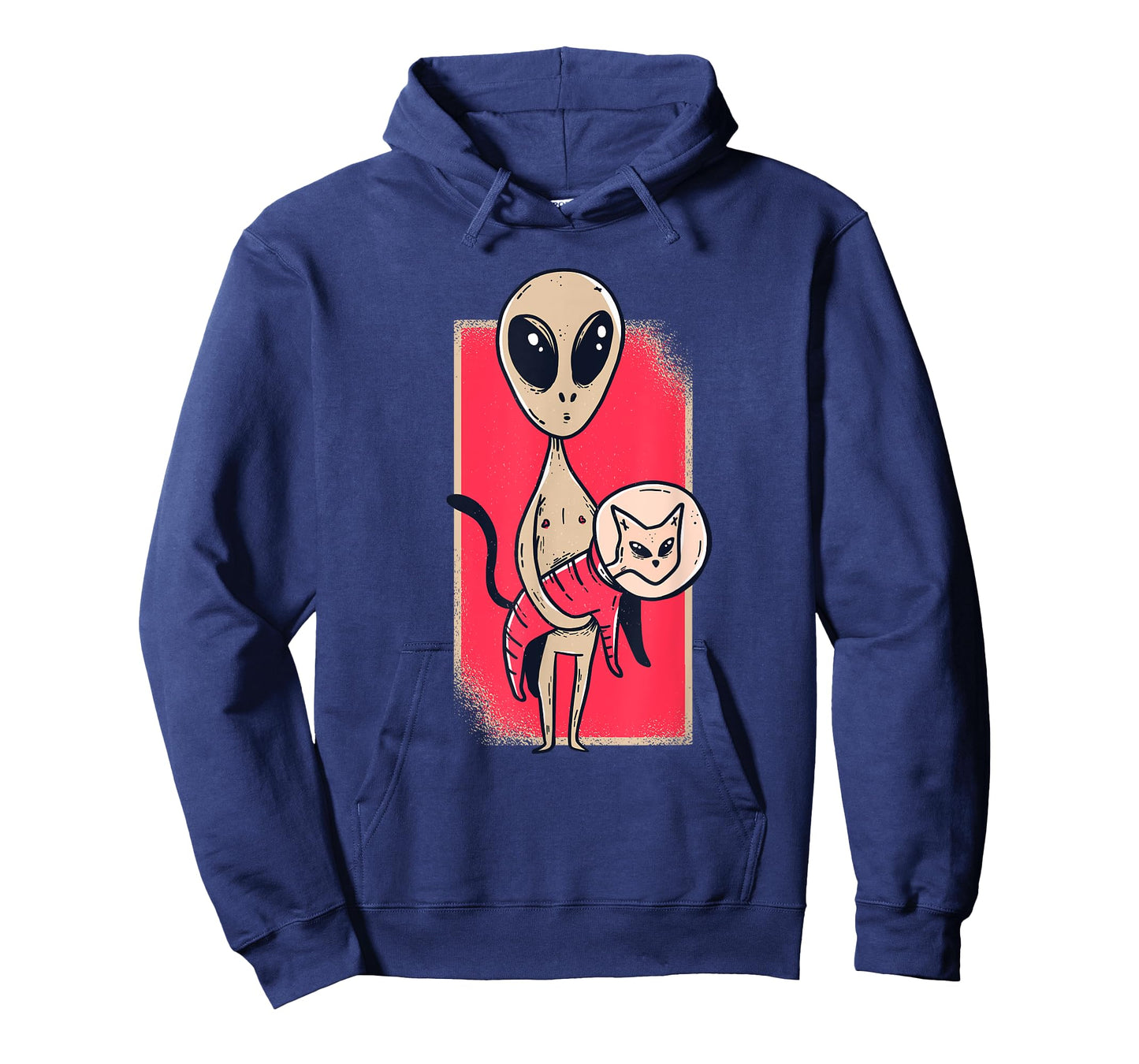Cute Alien Holding A Pet Cat Graphic T-Shirt for Men Women