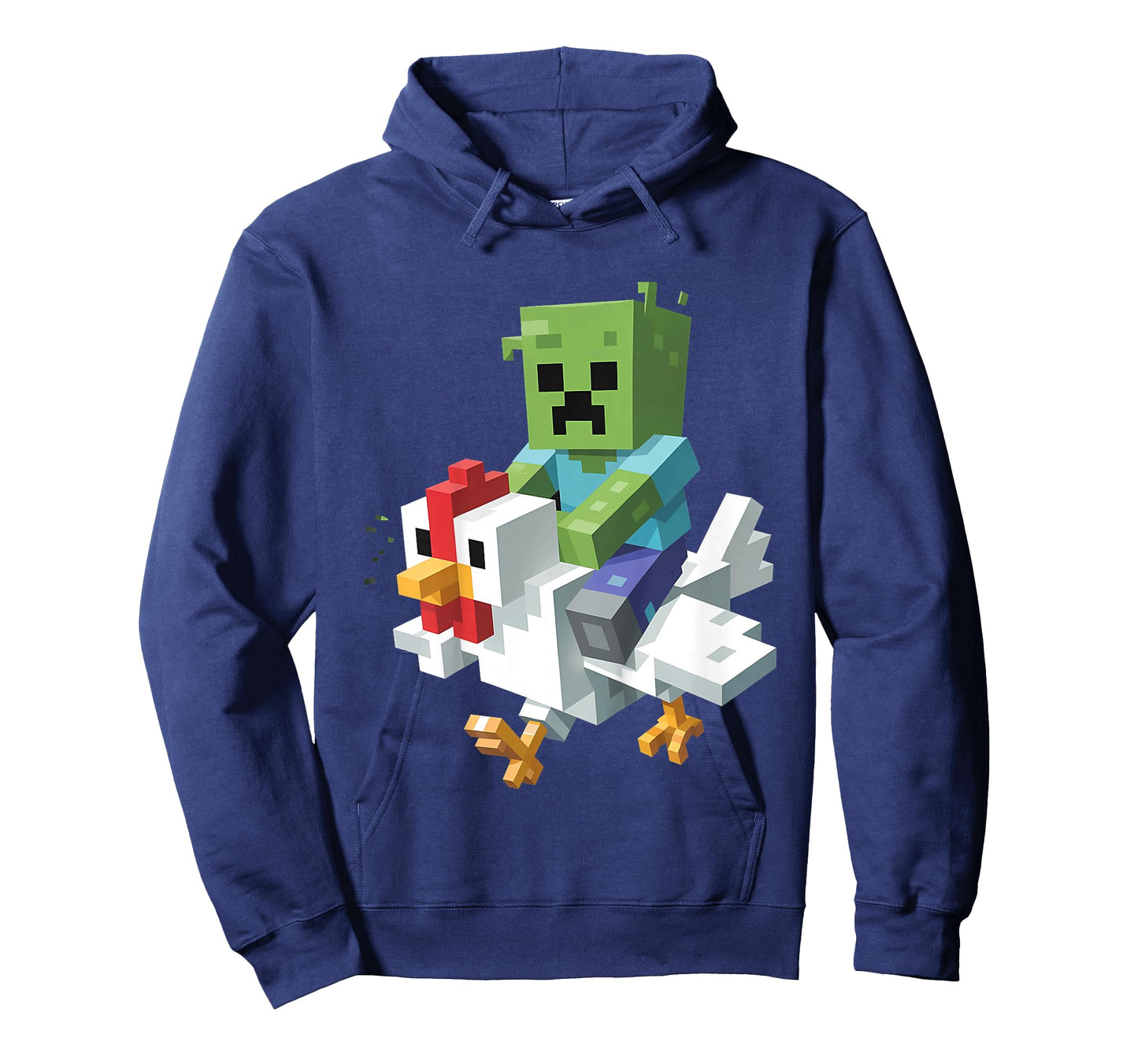 Kids Jock Chicken Shirt Pixel Art Gamer Zombie Boys Kids Tees T-Shirt