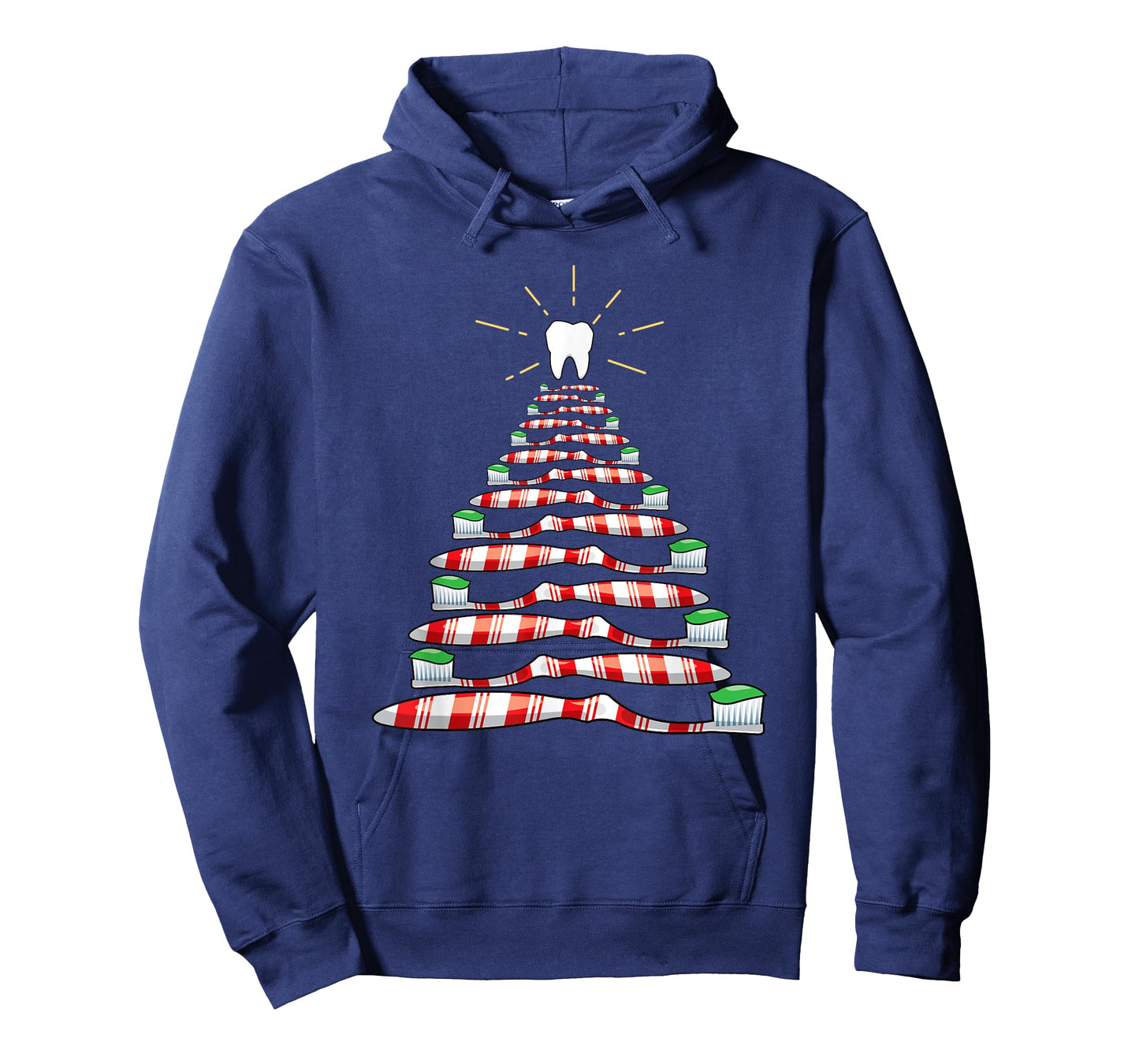 Dental Christmas Tooth Brush Christmas Tree T-Shirt