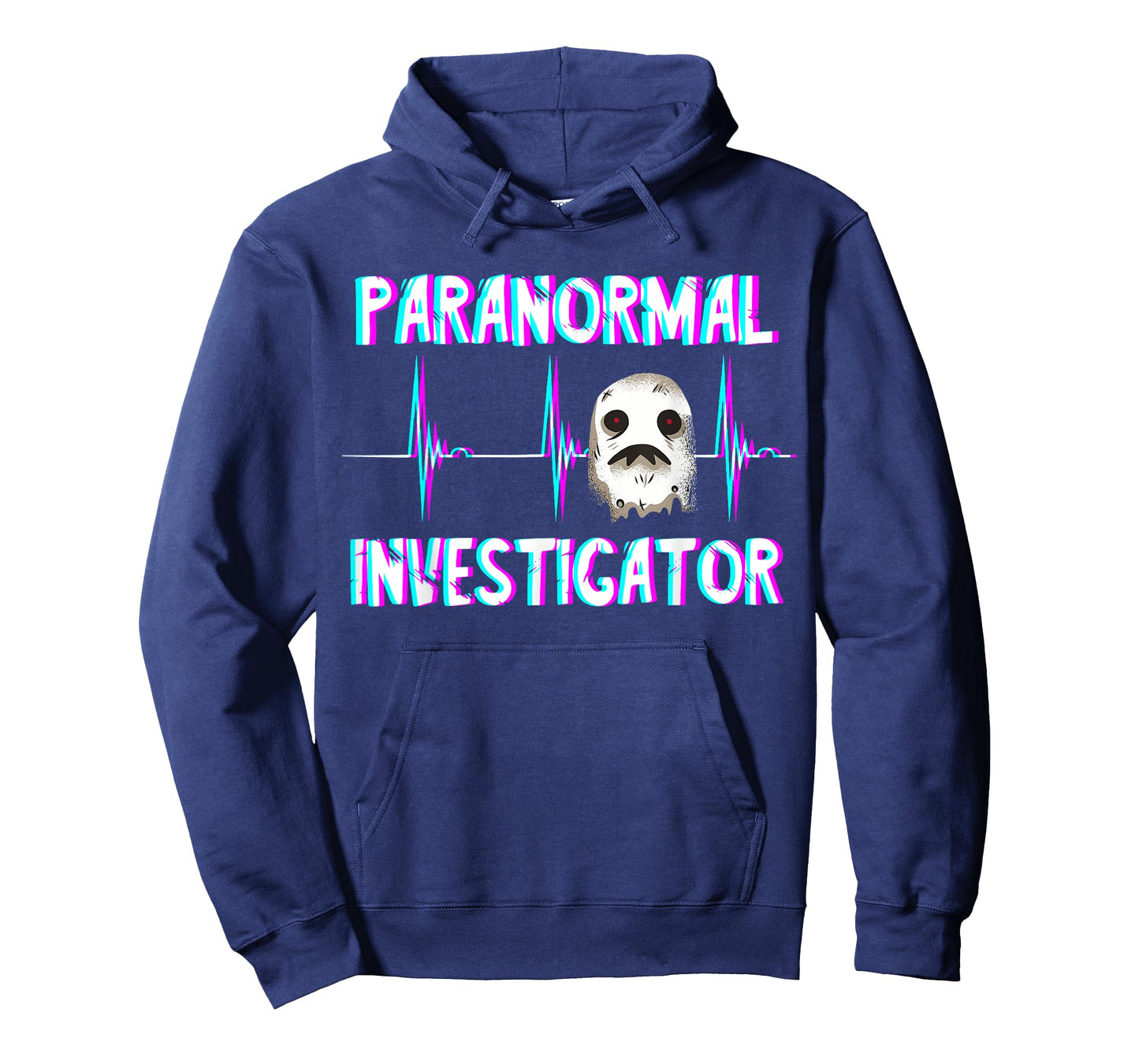 Paranormal Investigator Ghost Hunter Heartbeat ECG Pulse T-Shirt
