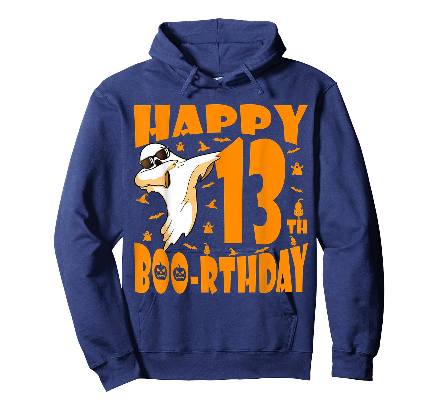 Dabbing Ghost Happy Birthday 13th Happy Boo-rthday Pumpkin T-Shirt