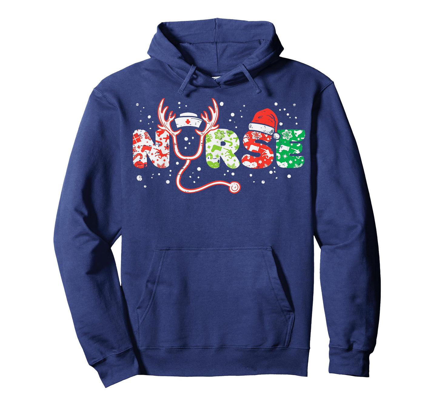Nurse Christmas Stethoscope Nurses Xmas Scrub Top Women T-Shirt