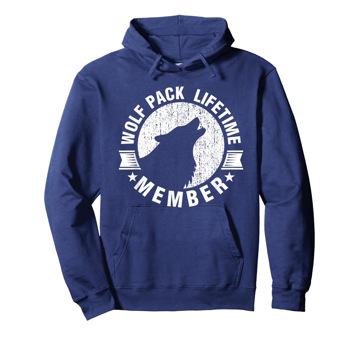 Lifetime Wolf Pack Member Distressed Howling T-shirt T-Shirt