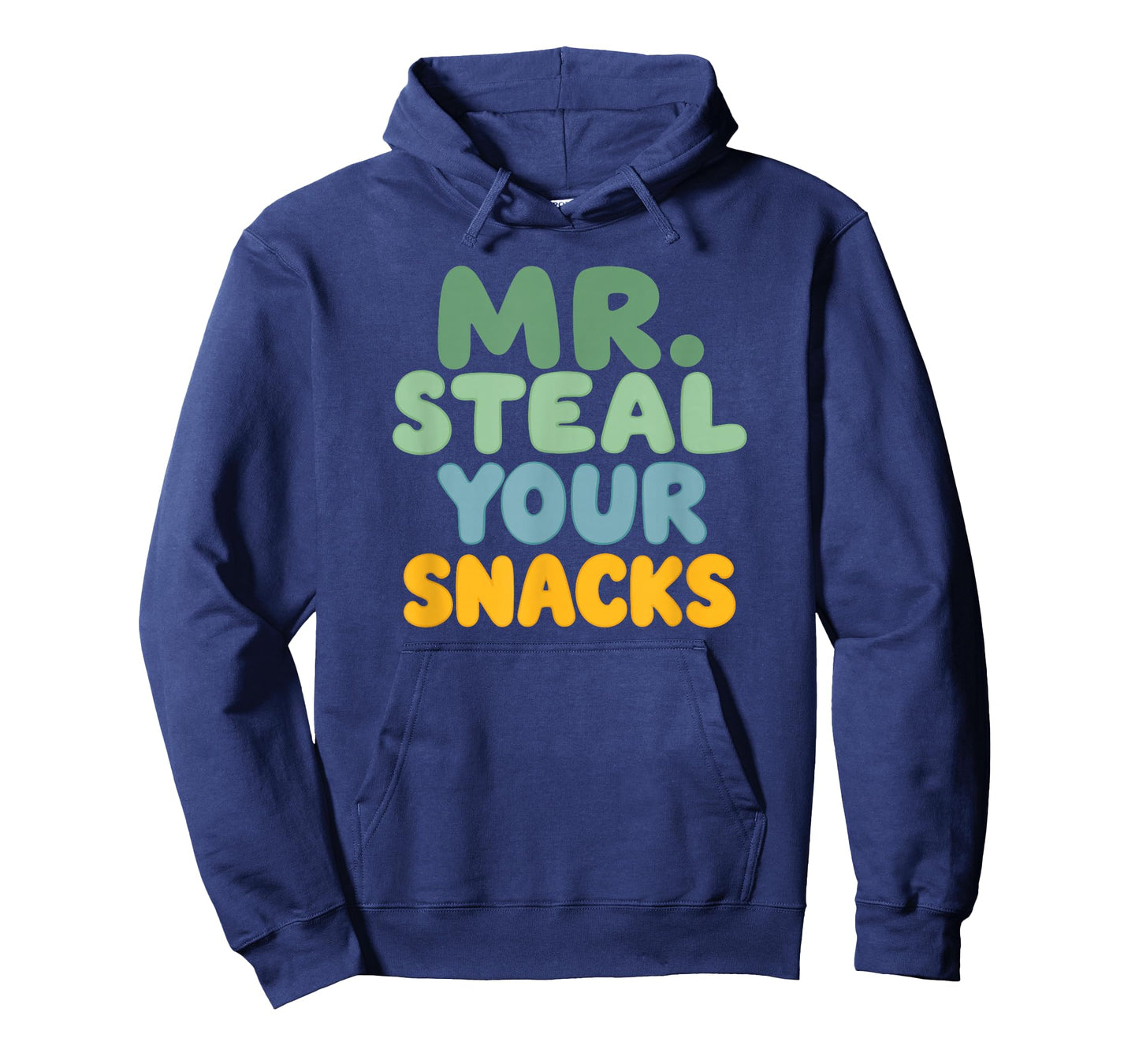 Mr. Steal Your Snacks Funny Food Snack Humor Cute Retro T-Shirt