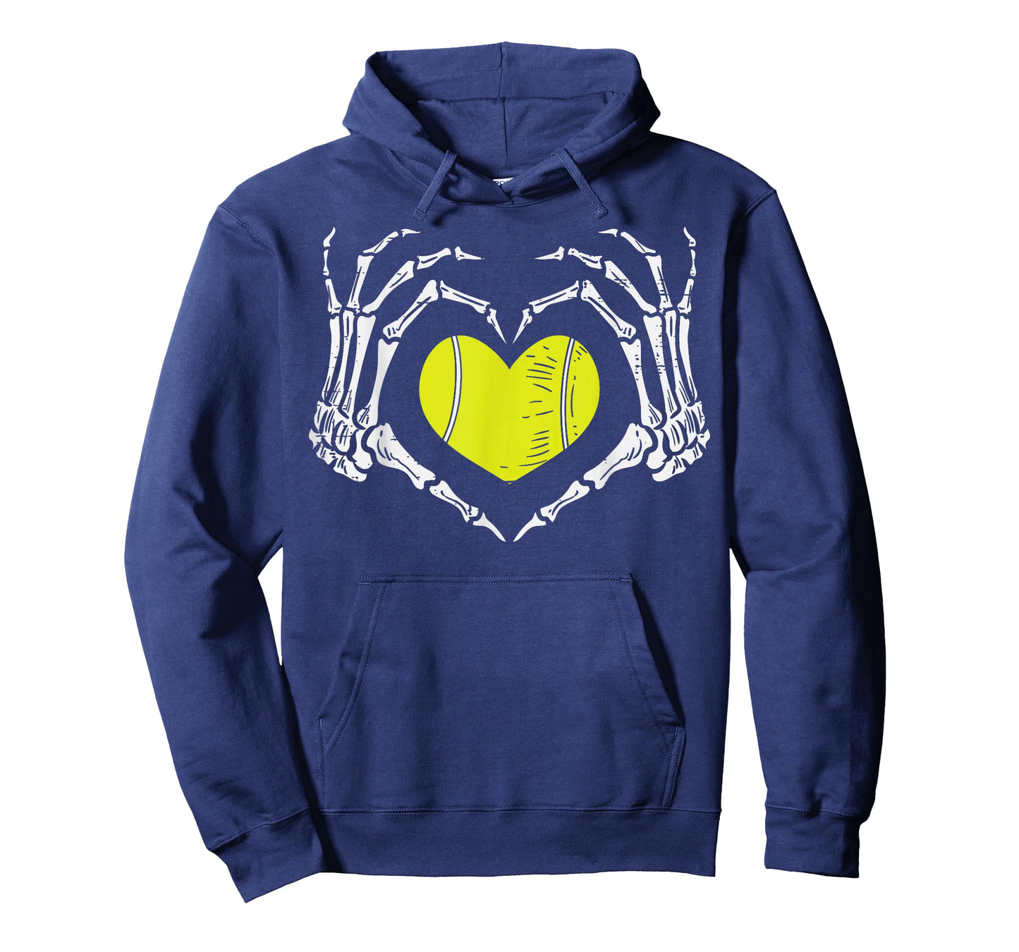 Halloween Tennis Heart Skeleton Hand Costume Men Boys Kids T-Shirt