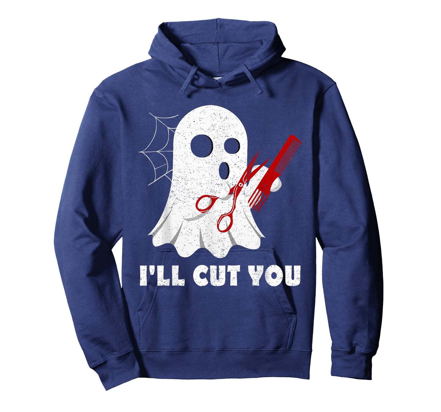 Halloween Boo Ghost Hairstylist Gift I'll Cut You Costume T-Shirt