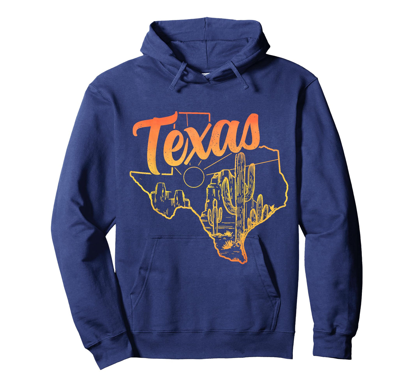 Texas Cactus State Map Souvenir Pride Dallas Houston Vintage T-Shirt