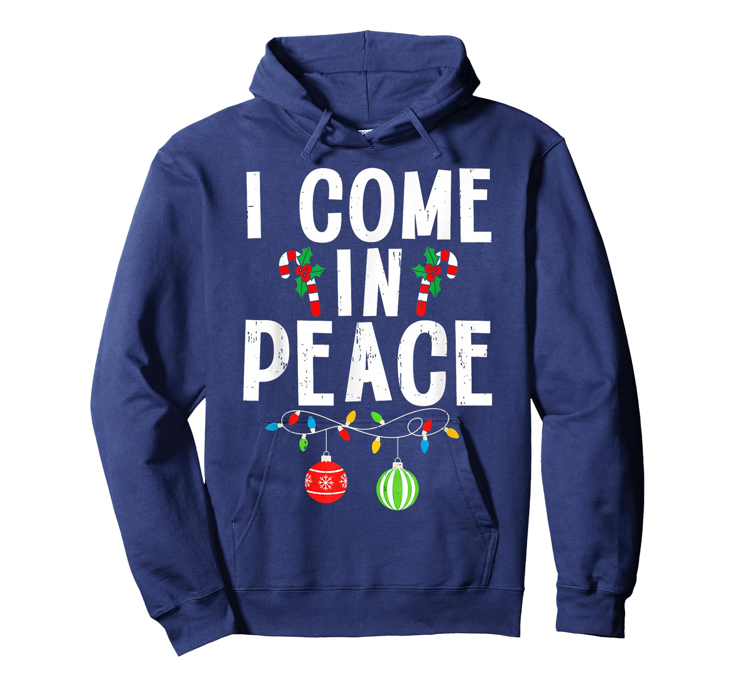 I Come in Peace Funny Matching Family Christmas Couple Xmas T-Shirt